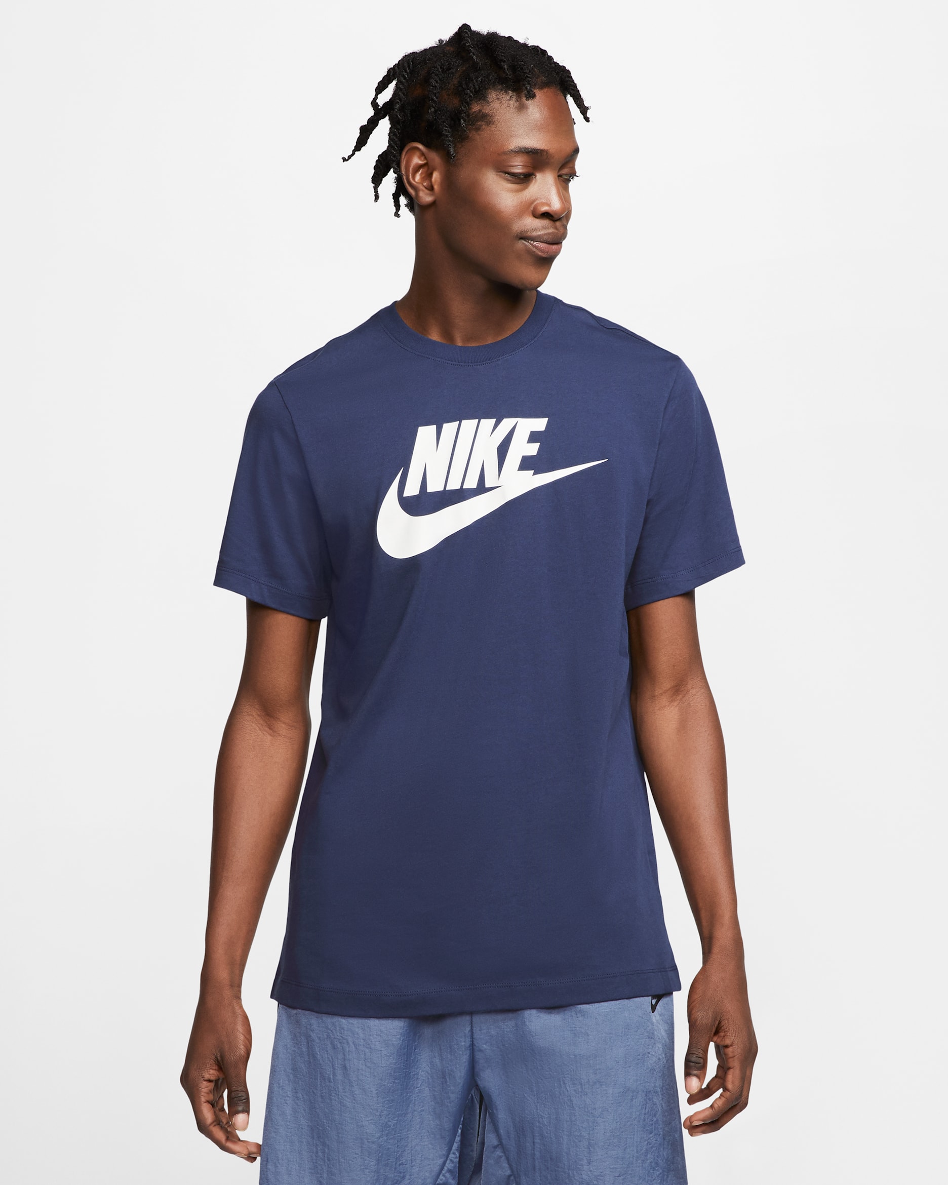 Nike Sportswear Men's T-Shirt - Midnight Navy/White