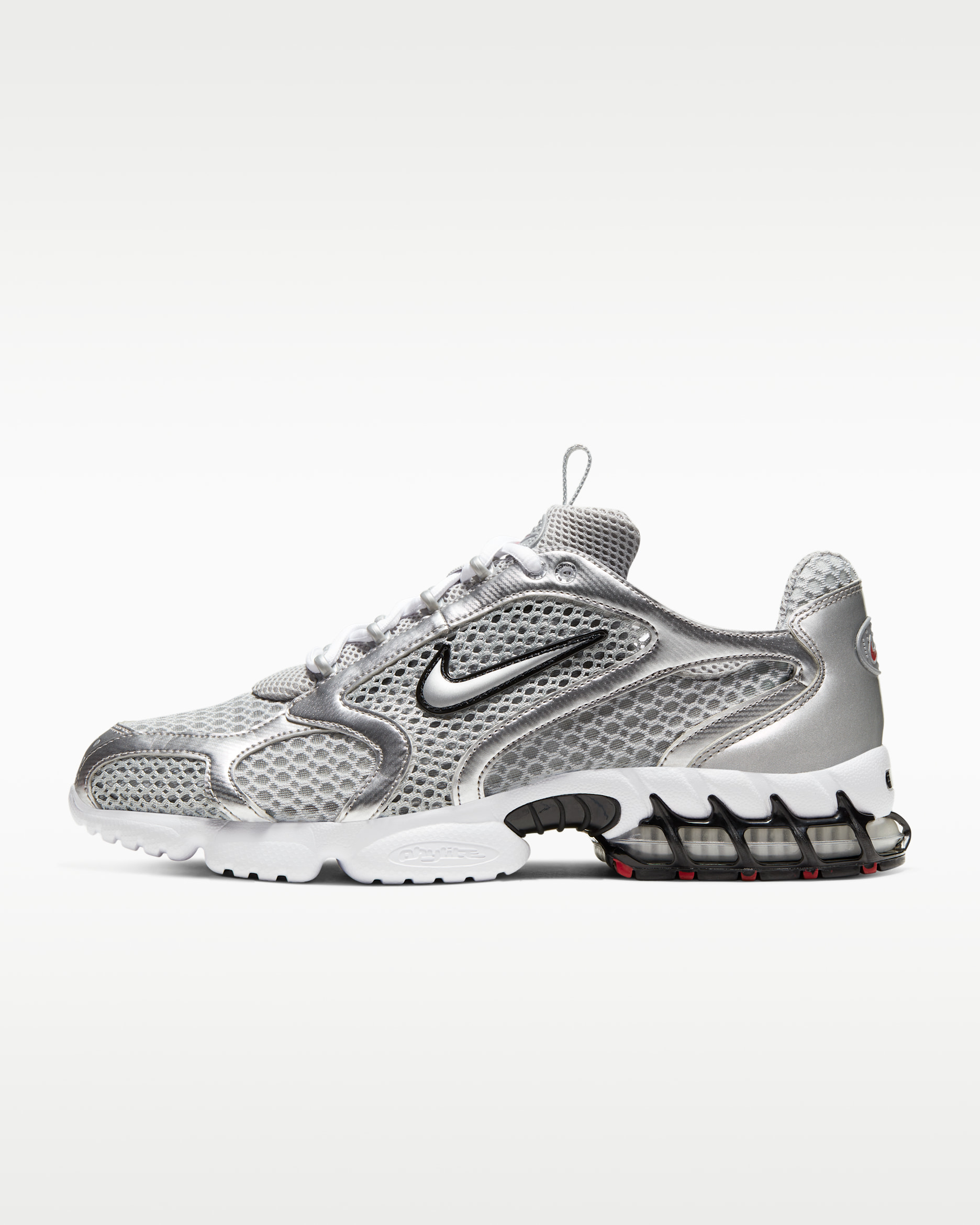 Nike Air Zoom Spiridon Cage 2 Men's Shoes - Light Sandstone/Cardinal Red/Black/Metallic Silver