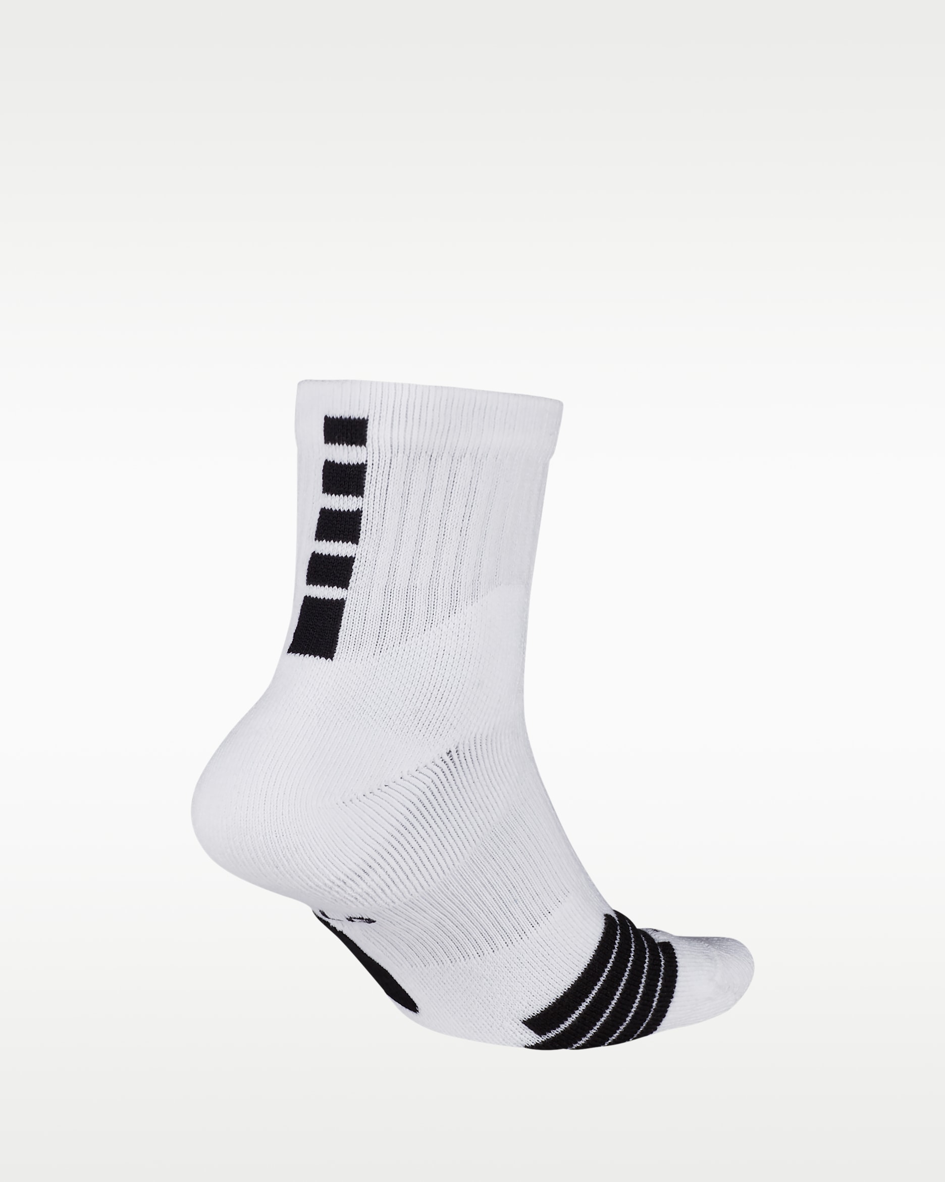 Nike Elite Ankle Basketball Socks - White/Black/Black