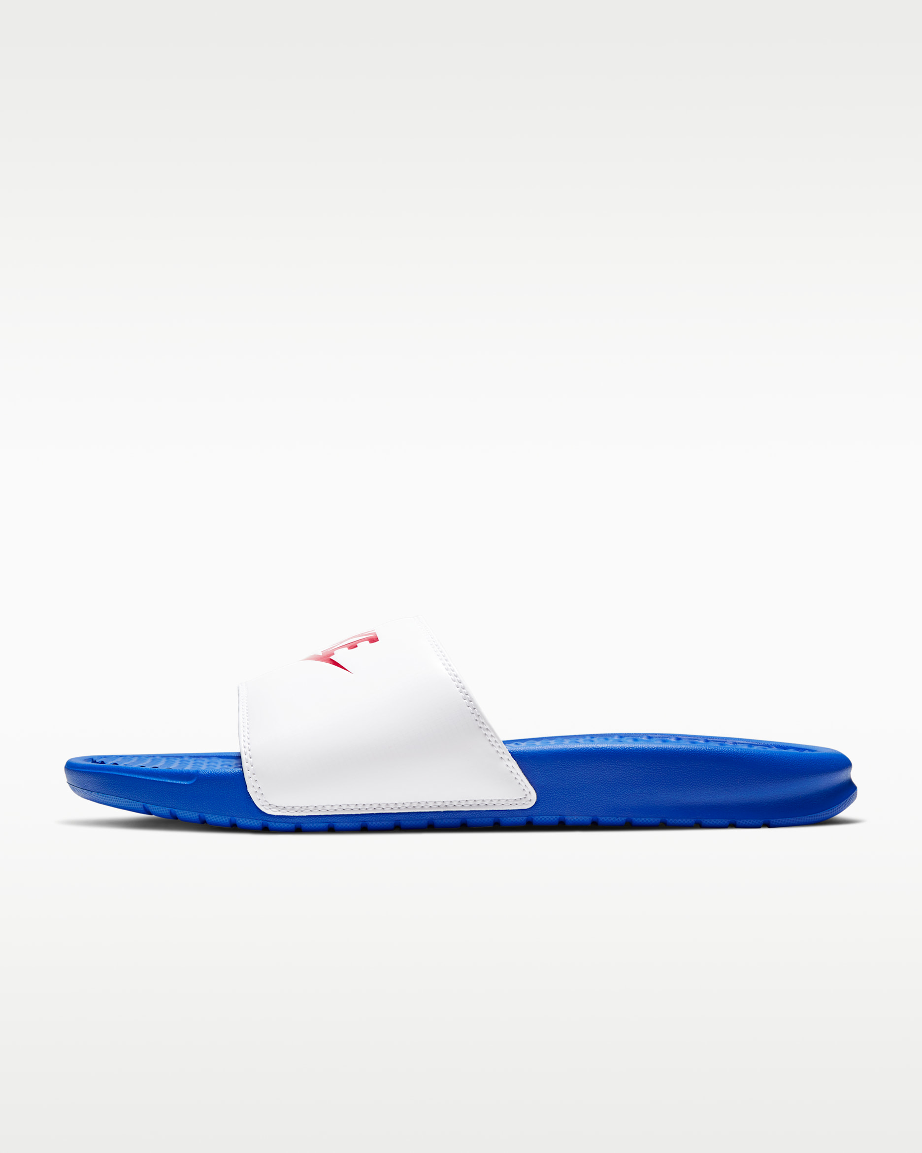 Nike Benassi JDI Men's Slides - Game Royal/White/University Red