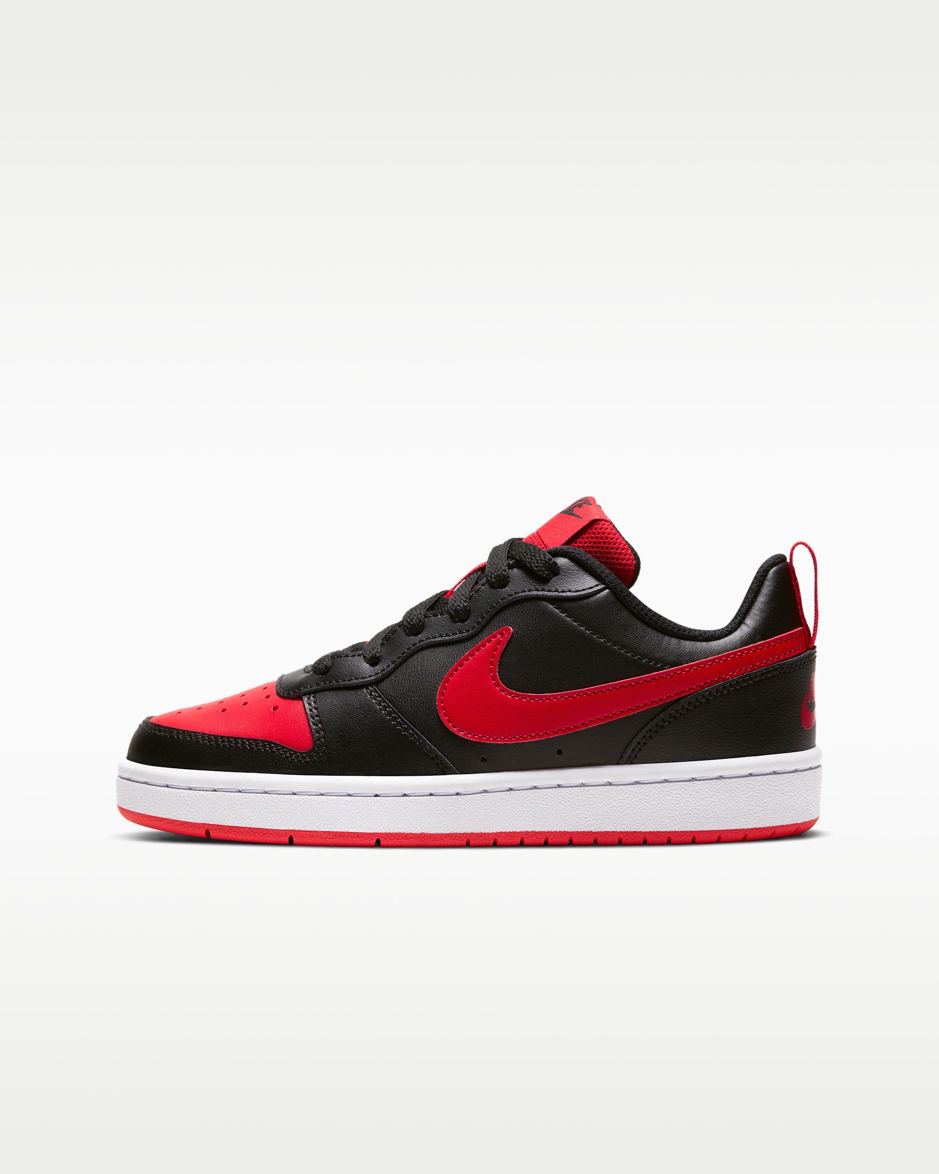 Nike Court Borough Low 2 Older Kids' Shoes - Black/White/University Red