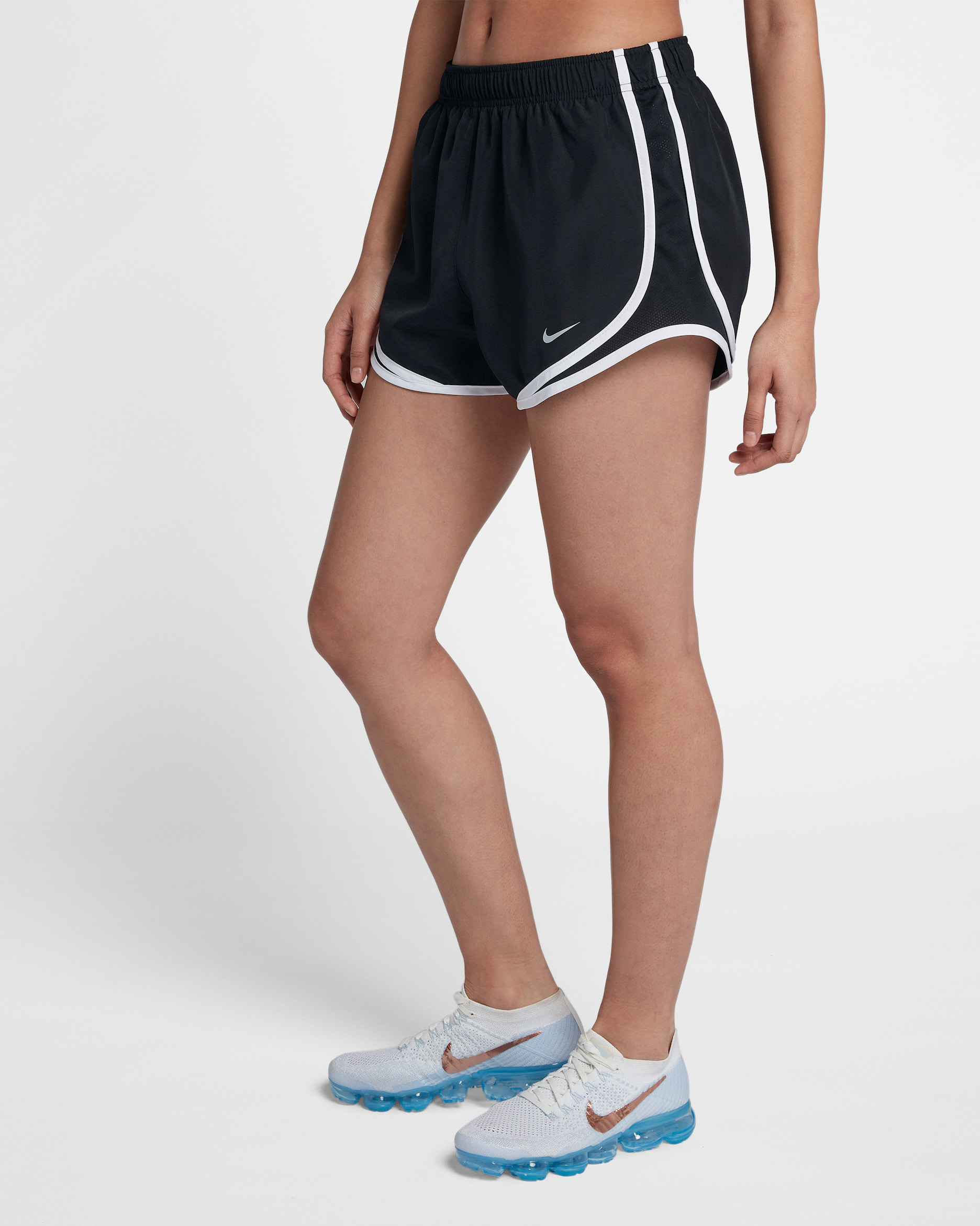 Nike Tempo Women's Brief-Lined Running Shorts - Black/Black/White/Wolf Grey