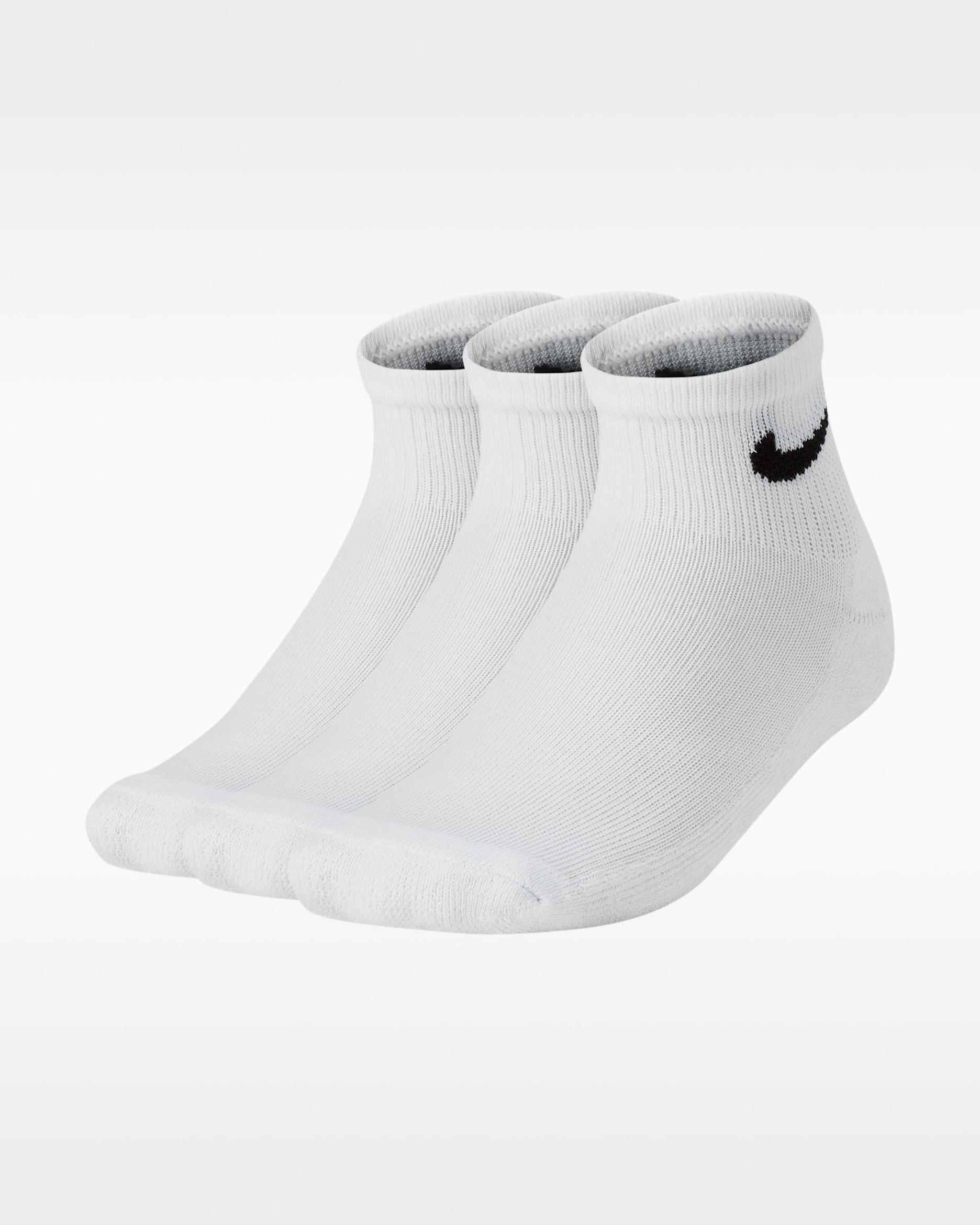 나이키 베이직 리틀키즈 앵클 삭스(3켤레) - 화이트