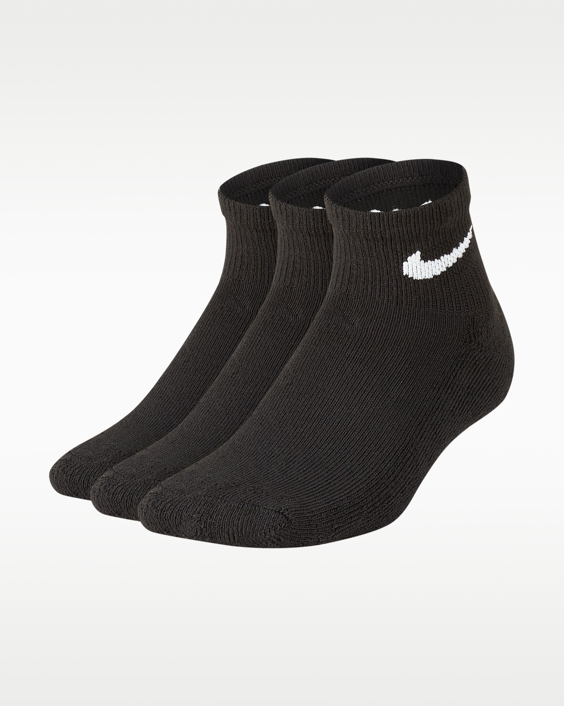 Socquettes Nike Basics pour enfant (3 paires) - Noir