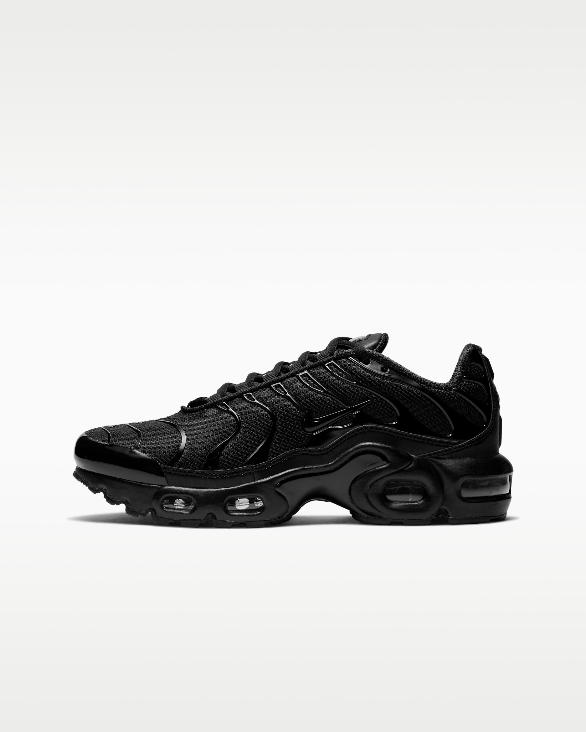 Nike Air Max Plus Older Kids' Shoes - Black/Black/Black