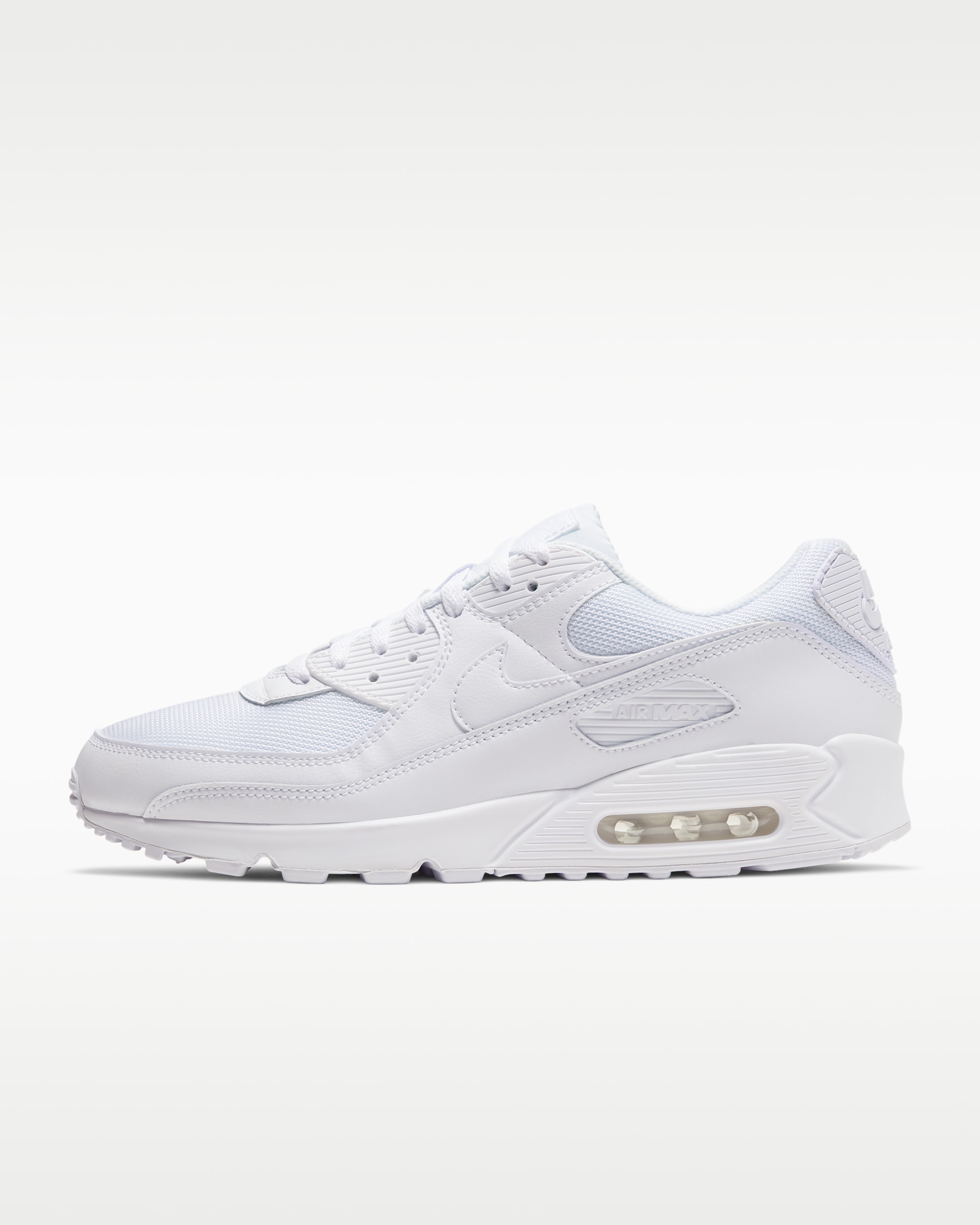 Nike Air Max 90 Men's Shoe - White/White/Wolf Grey/White