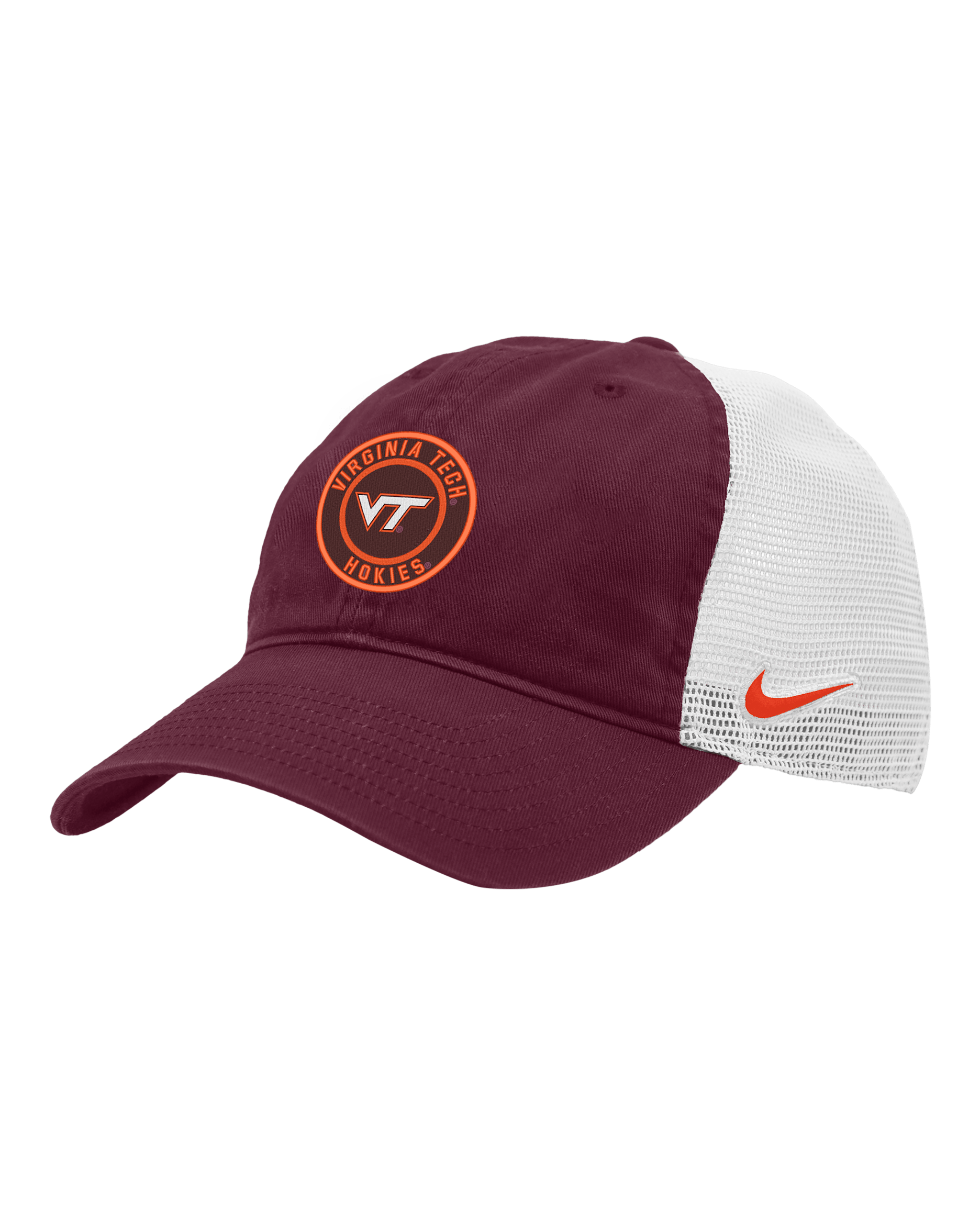 Virginia Tech Heritage86 Nike College Trucker Hat - Dark Maroon