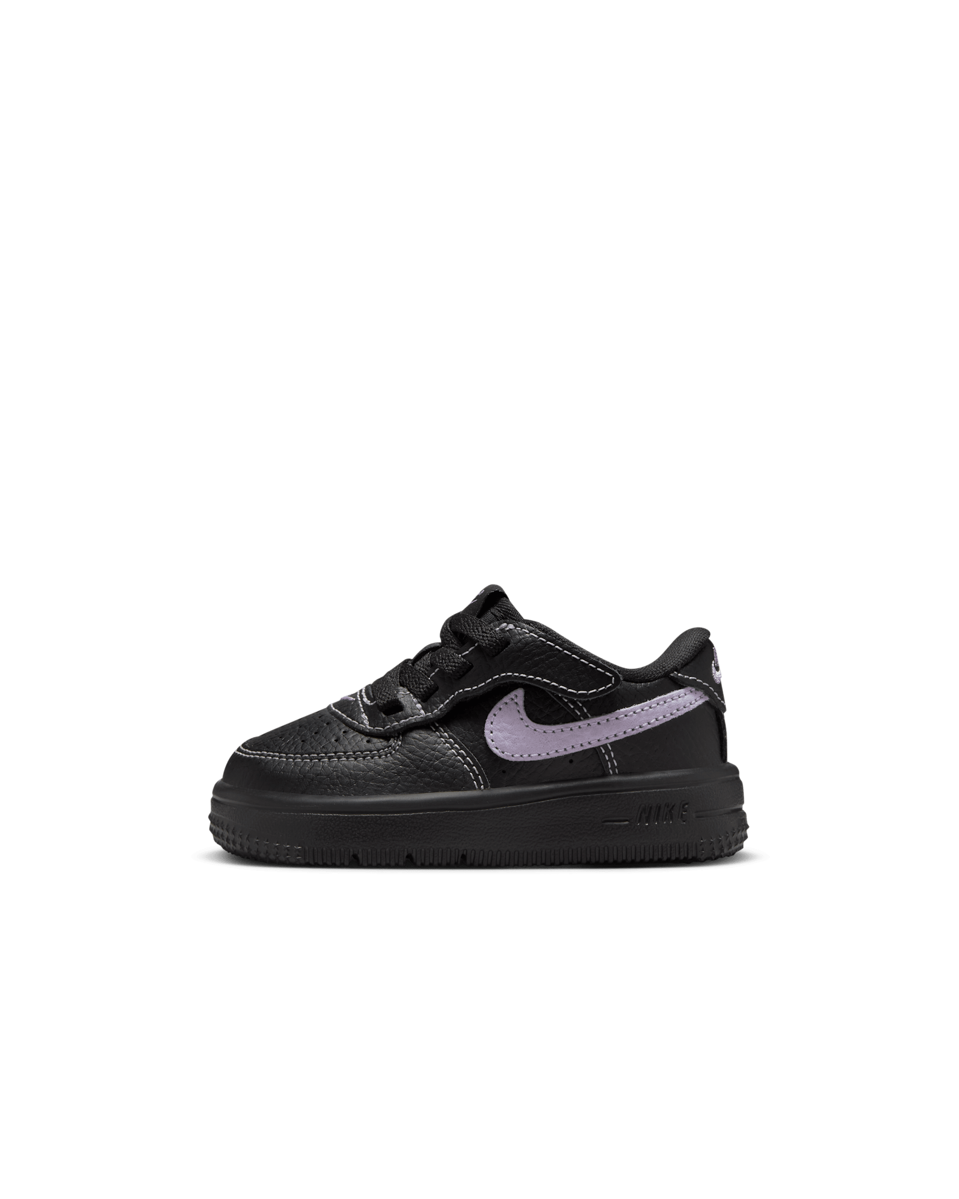 Nike Force 1 Low LV8 EasyOn Bebek Ayakkabısı - Siyah/Hydrangeas