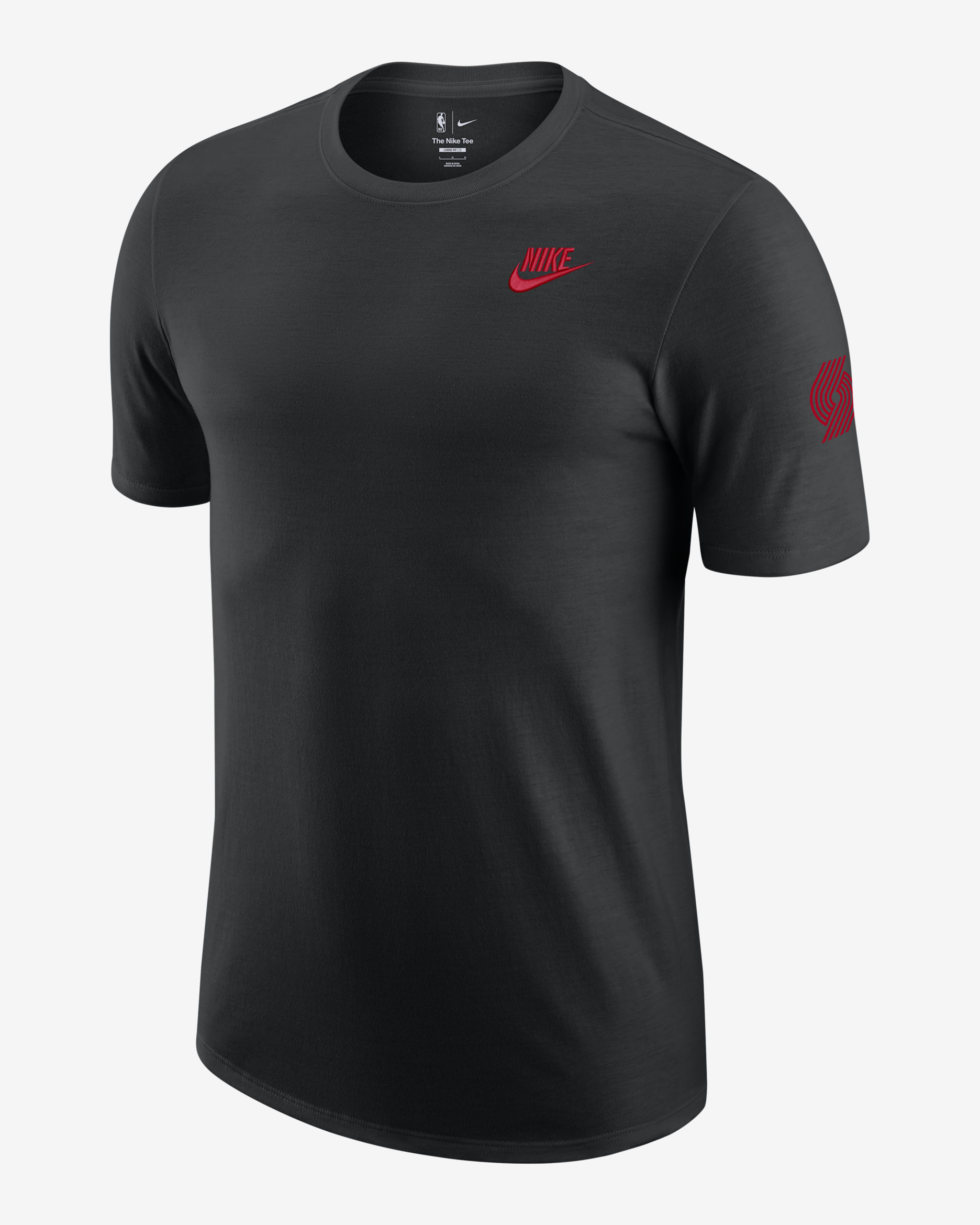 Playera Nike de la NBA para hombre Portland Trail Blazers Essential Club - Negro