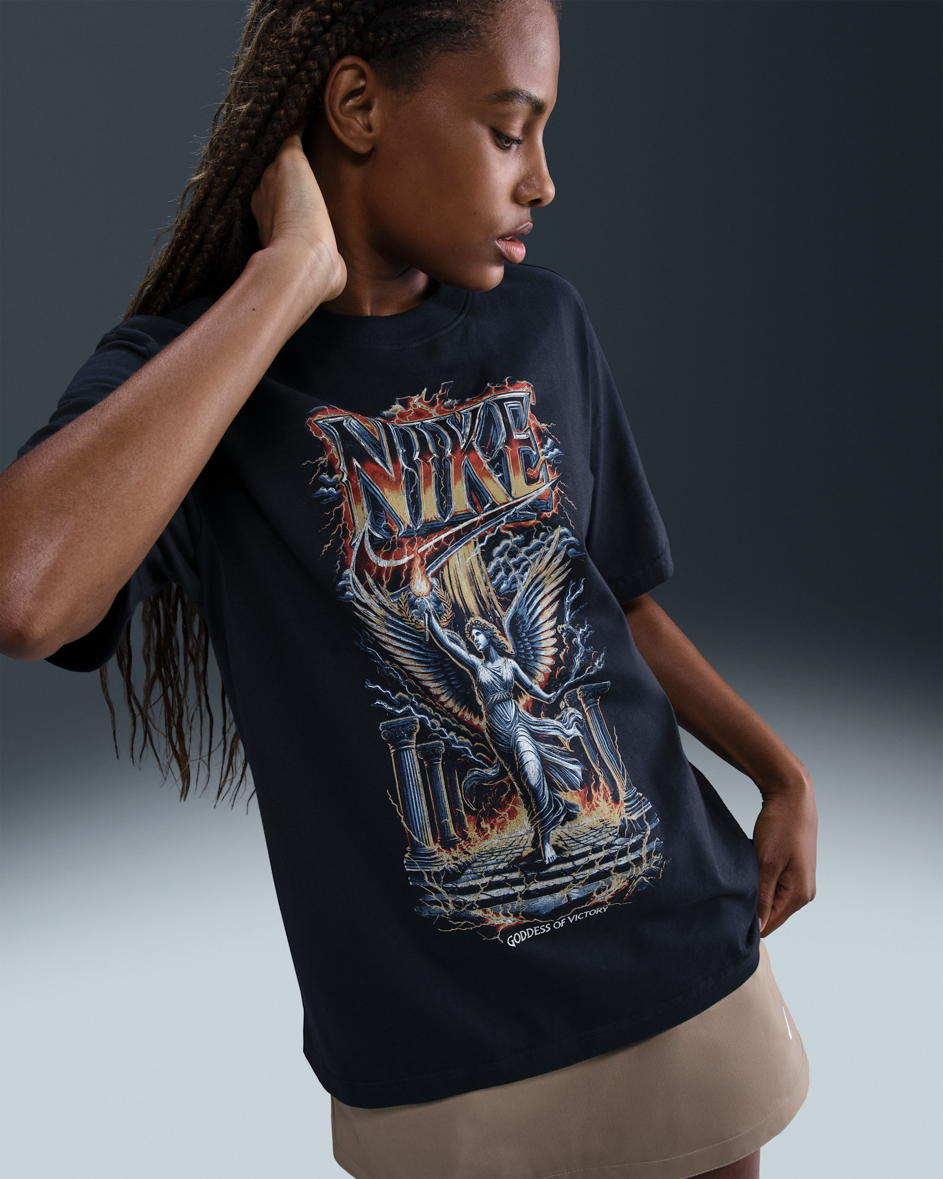 Playera de ajuste holgado Nike Sportswear para mujer - Sombrío apagado