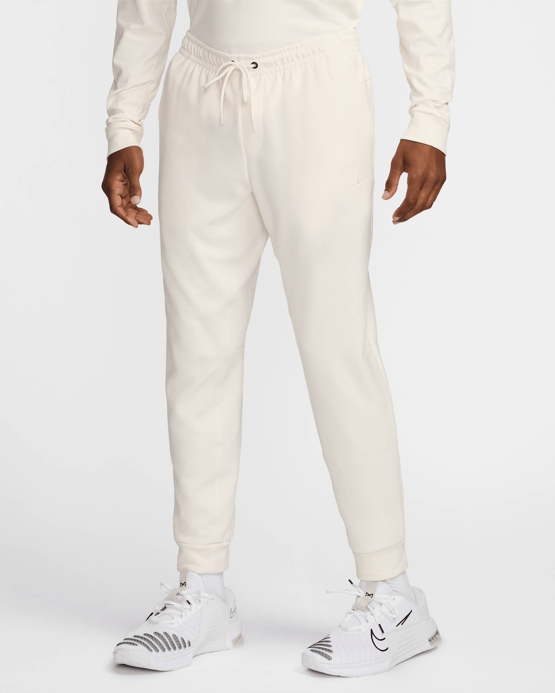 Nike Primary Fleece Men's Dri-FIT UV Performance Joggers - Pale Ivory/Pale Ivory