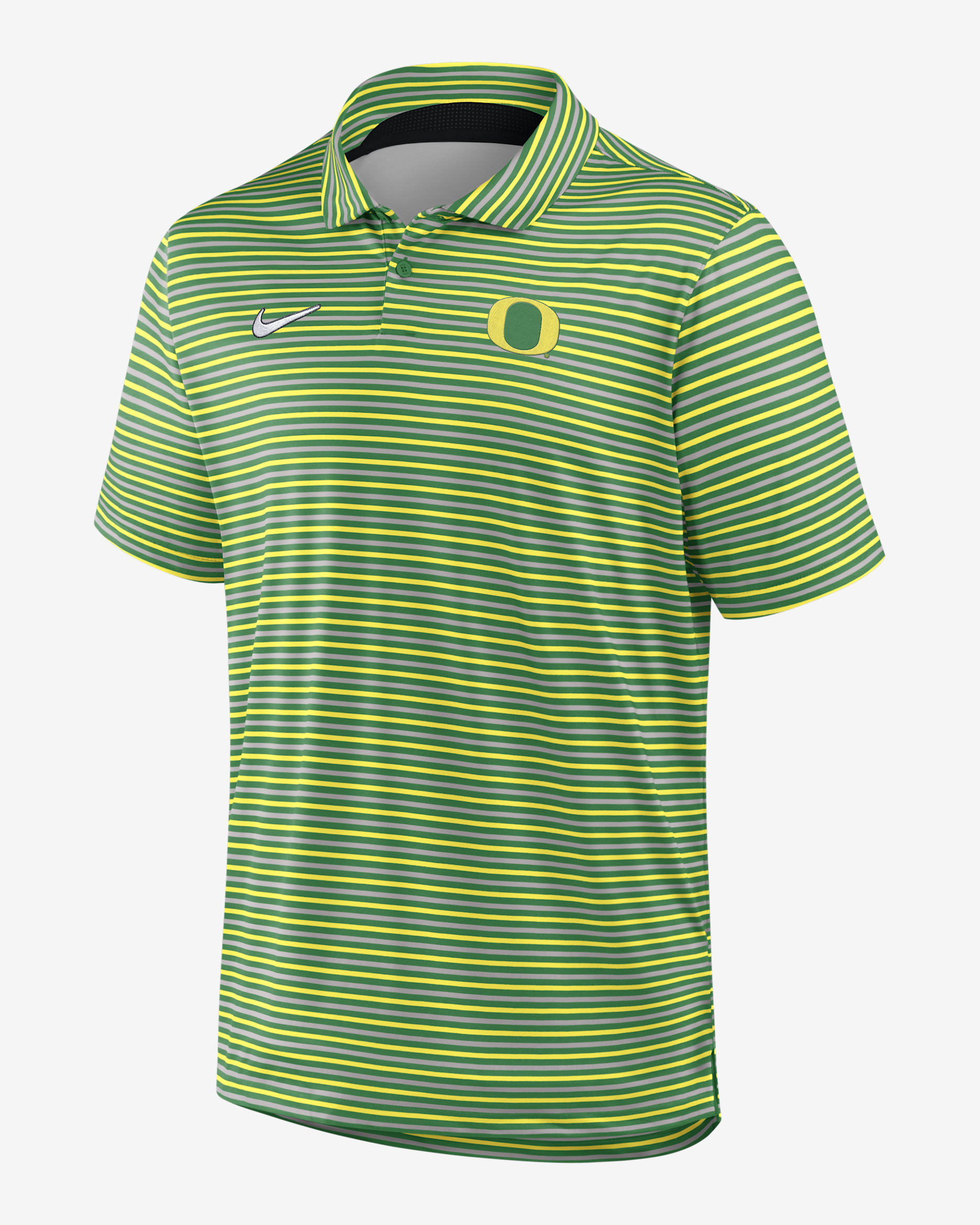 Polo universitario Nike Dri-FIT para hombre Oregon Tour Stripe - Verde