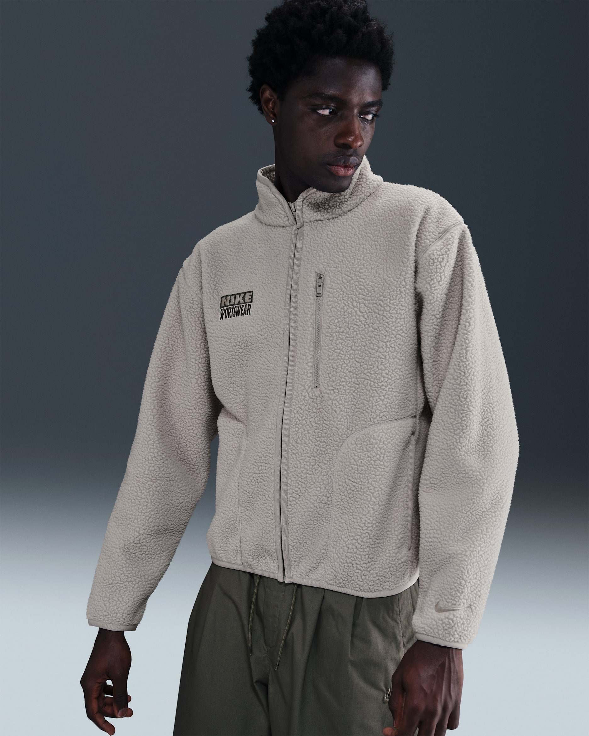 Nike Club Men's Winter Jacket - College Grey/Medium Ash/College Grey