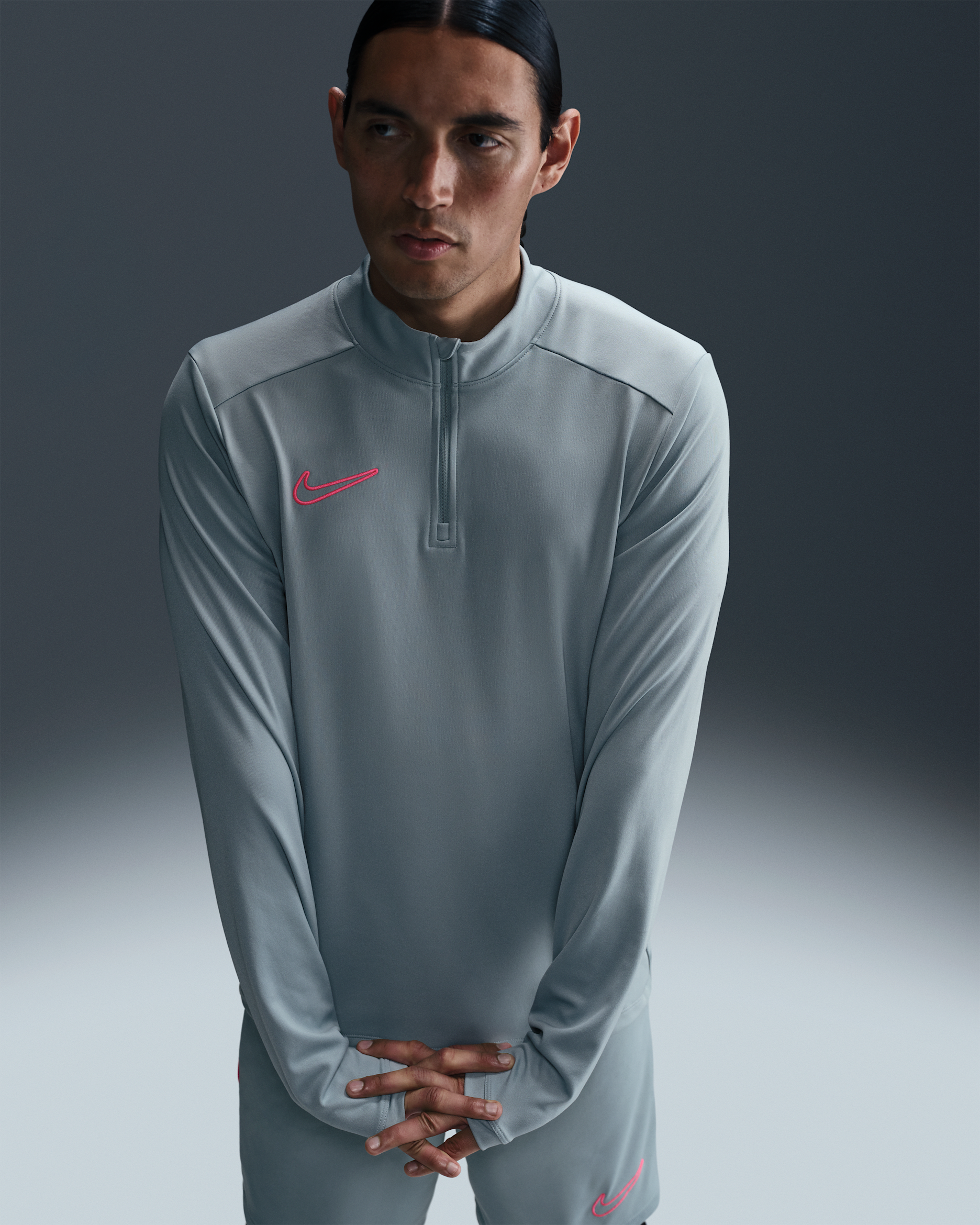 Playera de entrenamiento de fútbol Dri-FIT para hombre Nike Academy - Cubo océano/Cubo océano/Hiperrosa