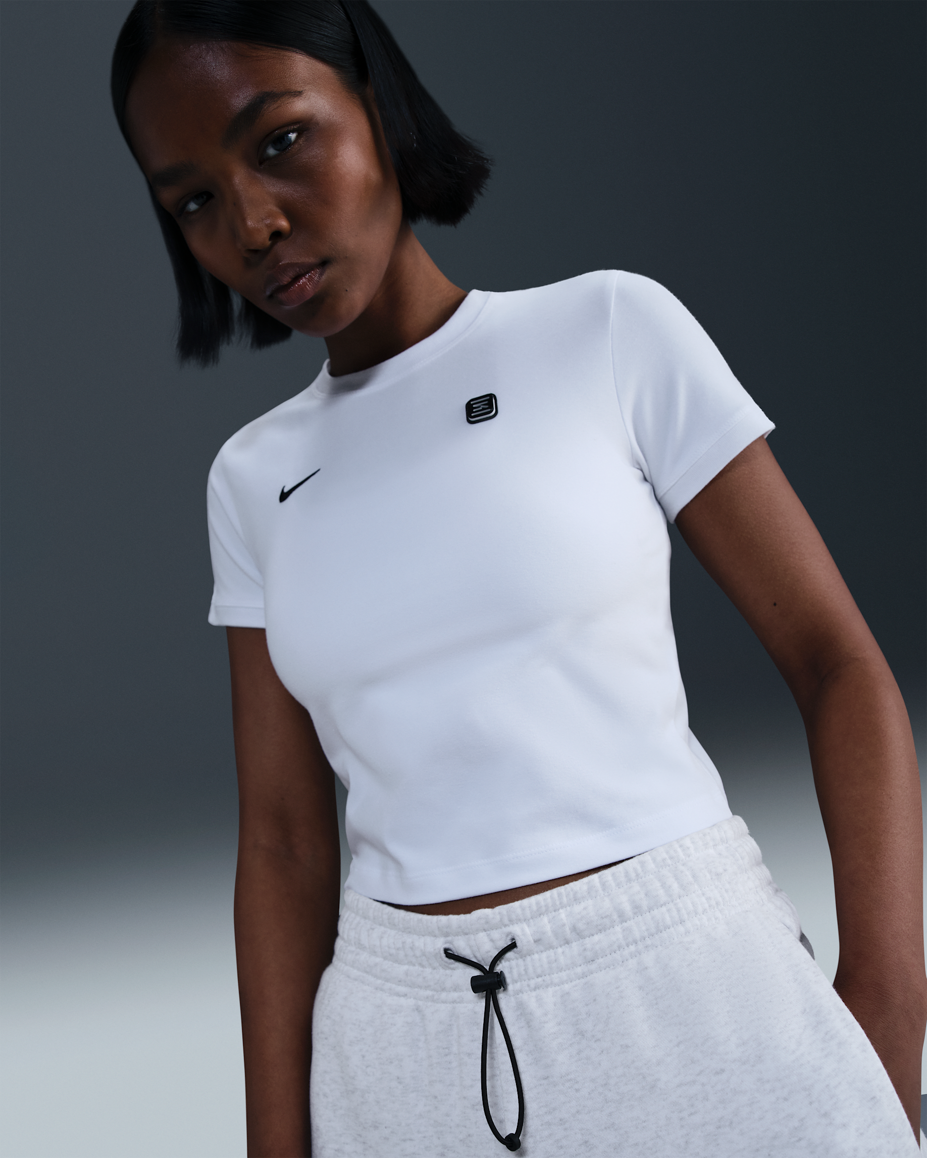 Nike Sportswear Shox Women's Tight T-Shirt - White