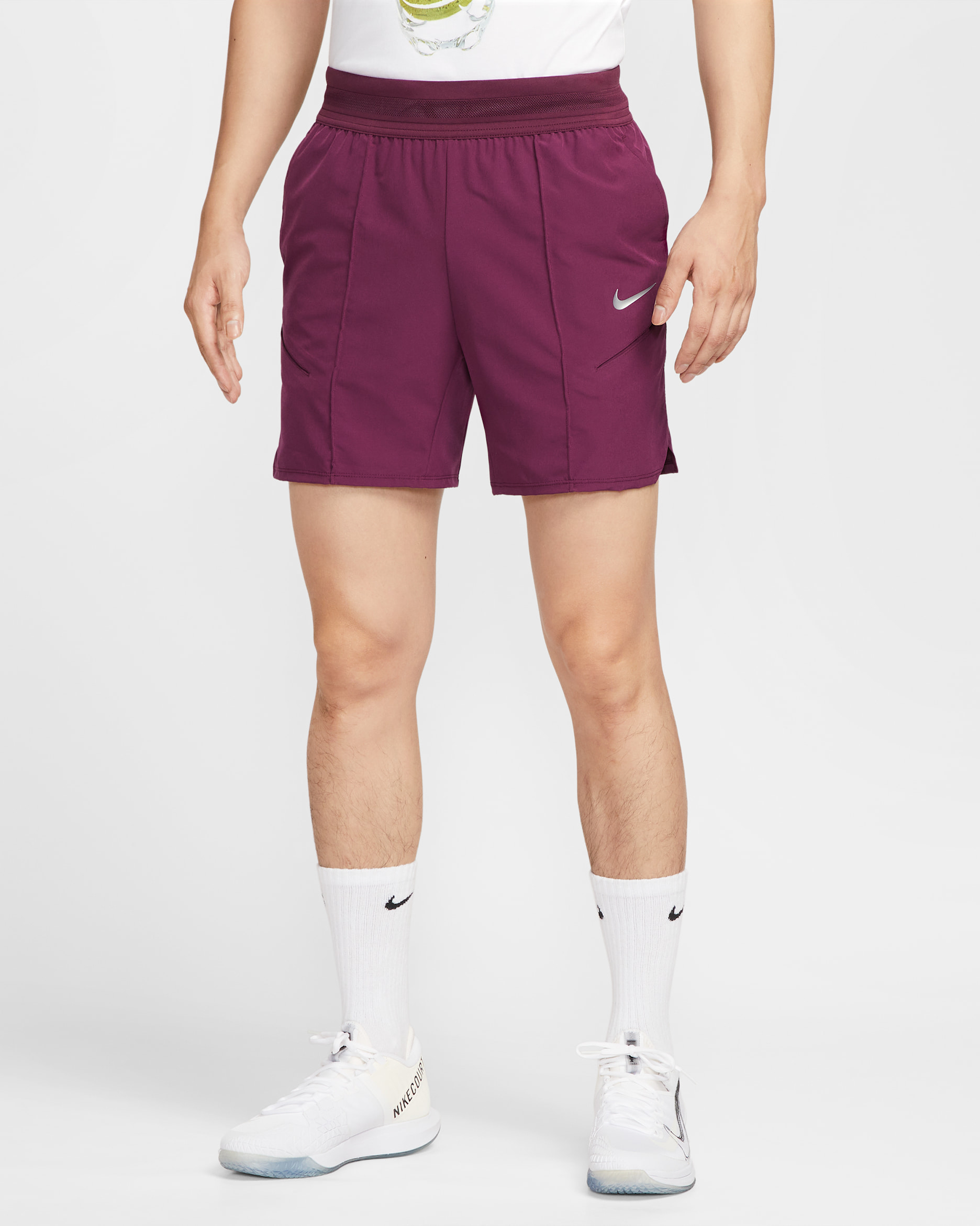 NikeCourt Slam Men's Dri-FIT 15cm (approx.) Tennis Shorts - Bordeaux