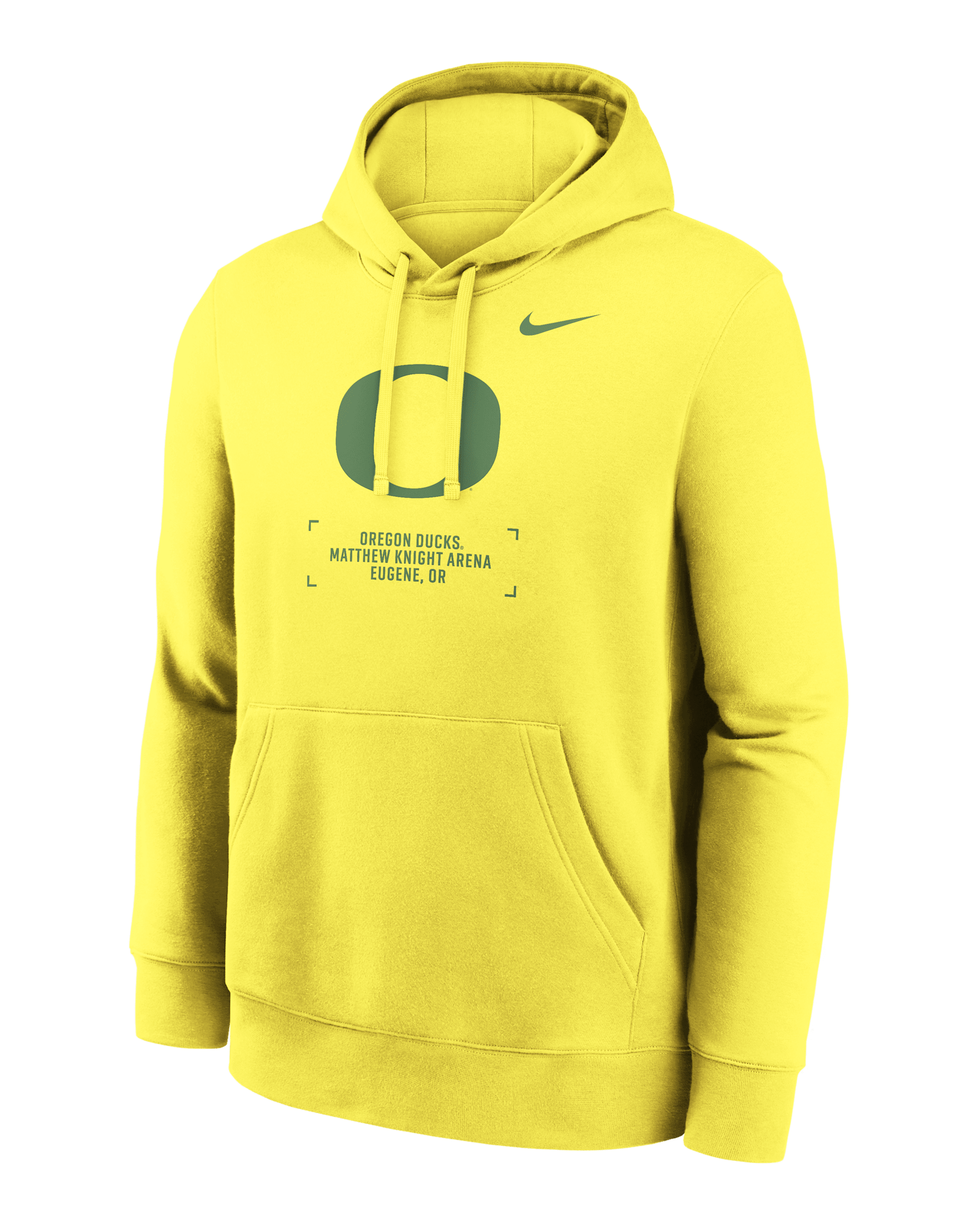 Oregon Club Basketball 2-Hit Men's Nike College Pullover Hoodie - Yellow