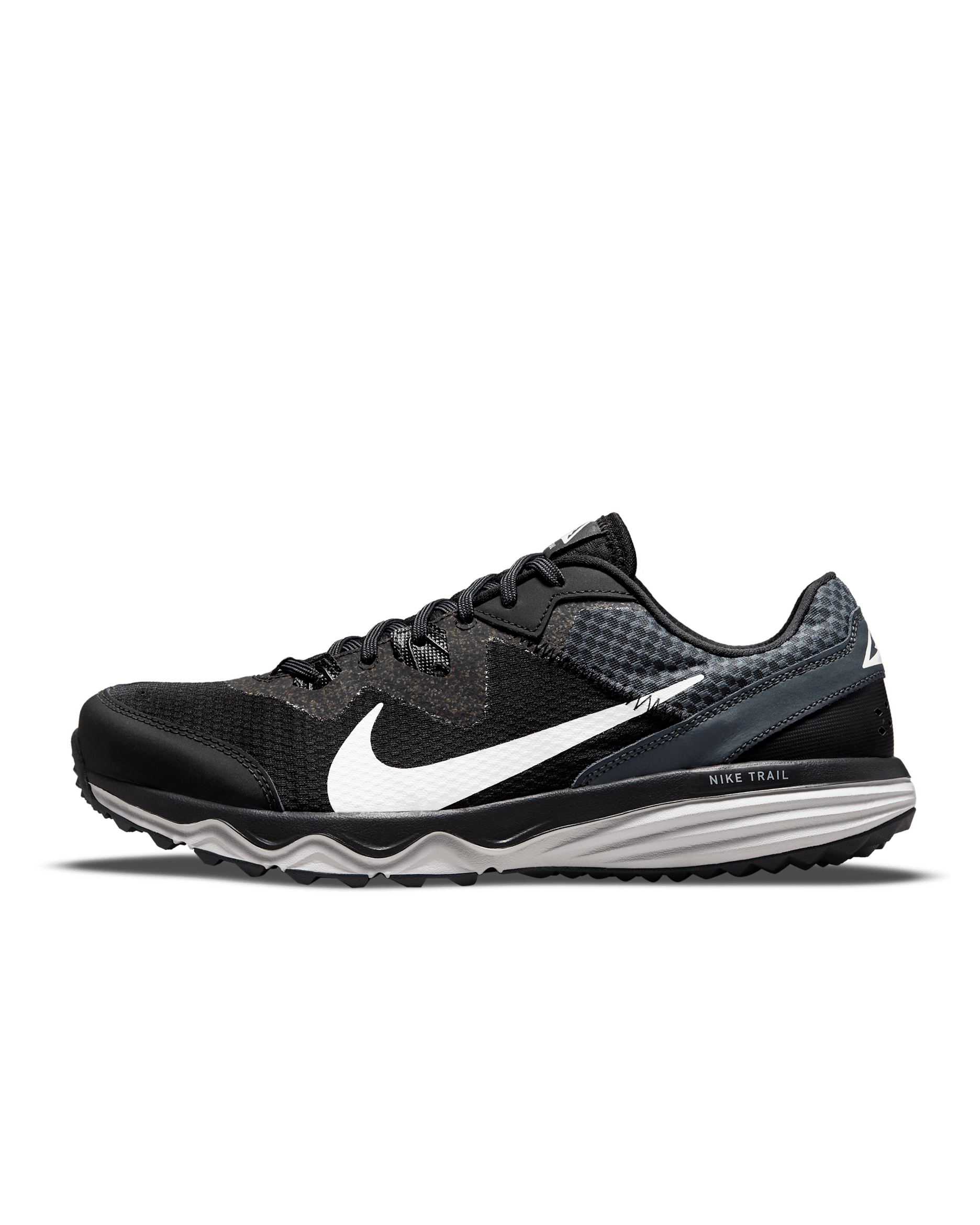 Nike Juniper Trail Men's Trail-Running Shoes - Black/Dark Smoke Grey/Grey Fog/White