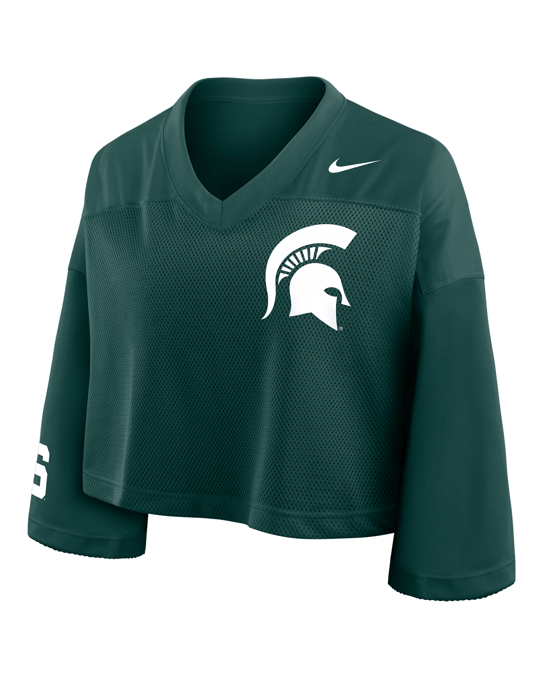 Michigan State Jersey Women's Nike Dri-FIT College Cropped Top - Green
