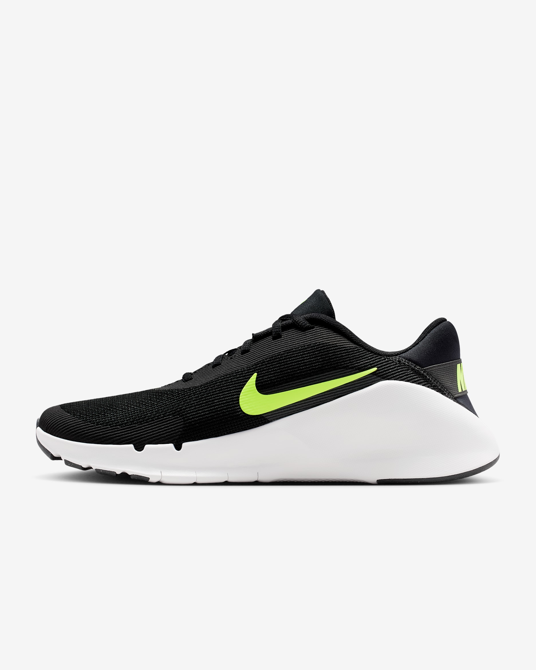 Nike Flex Train Träningssko för män - Svart/Dark Smoke Grey/Summit White/Volt Ice