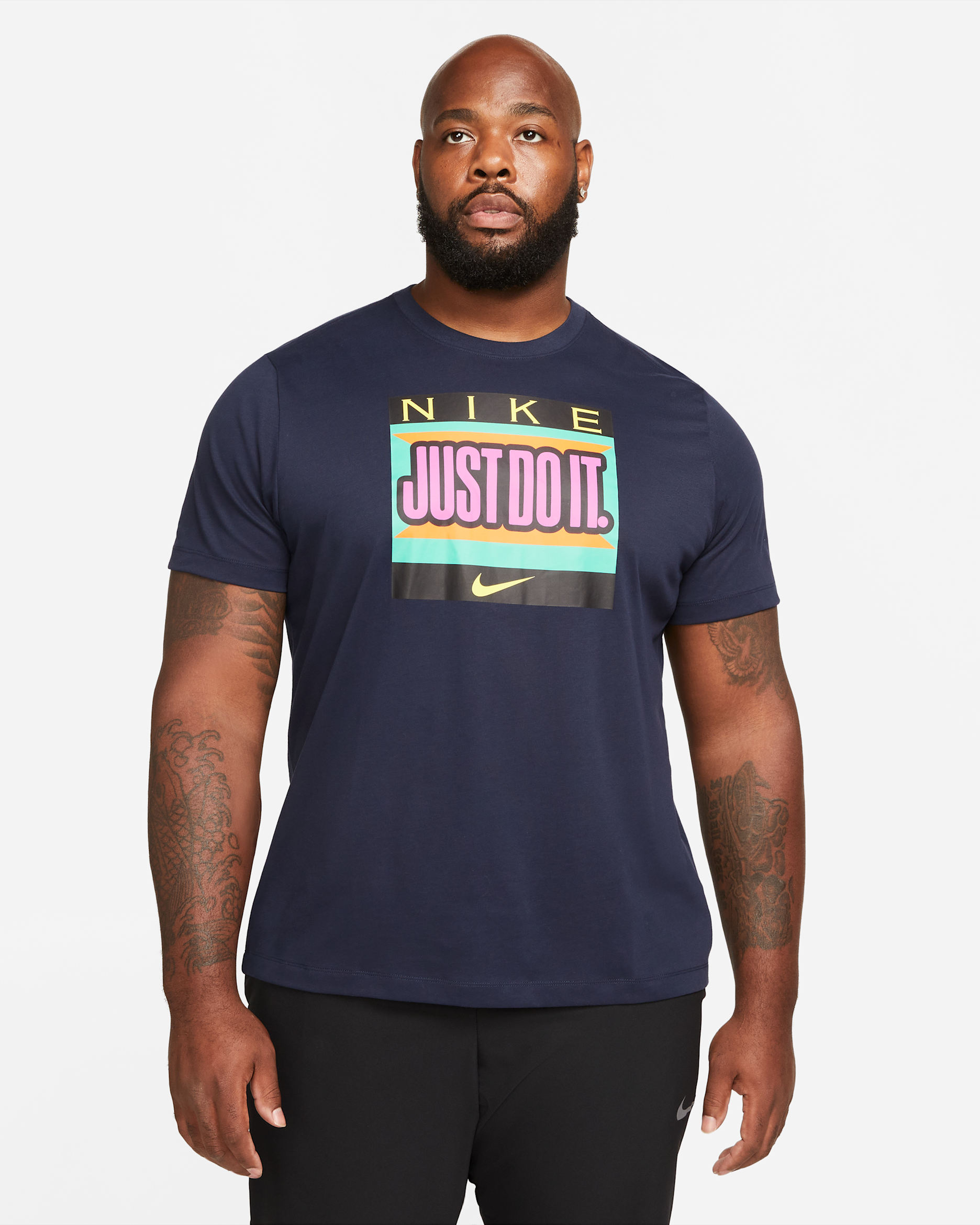 เสื้อยืดเทรนนิ่งผู้ชาย Nike Dri-FIT - Obsidian