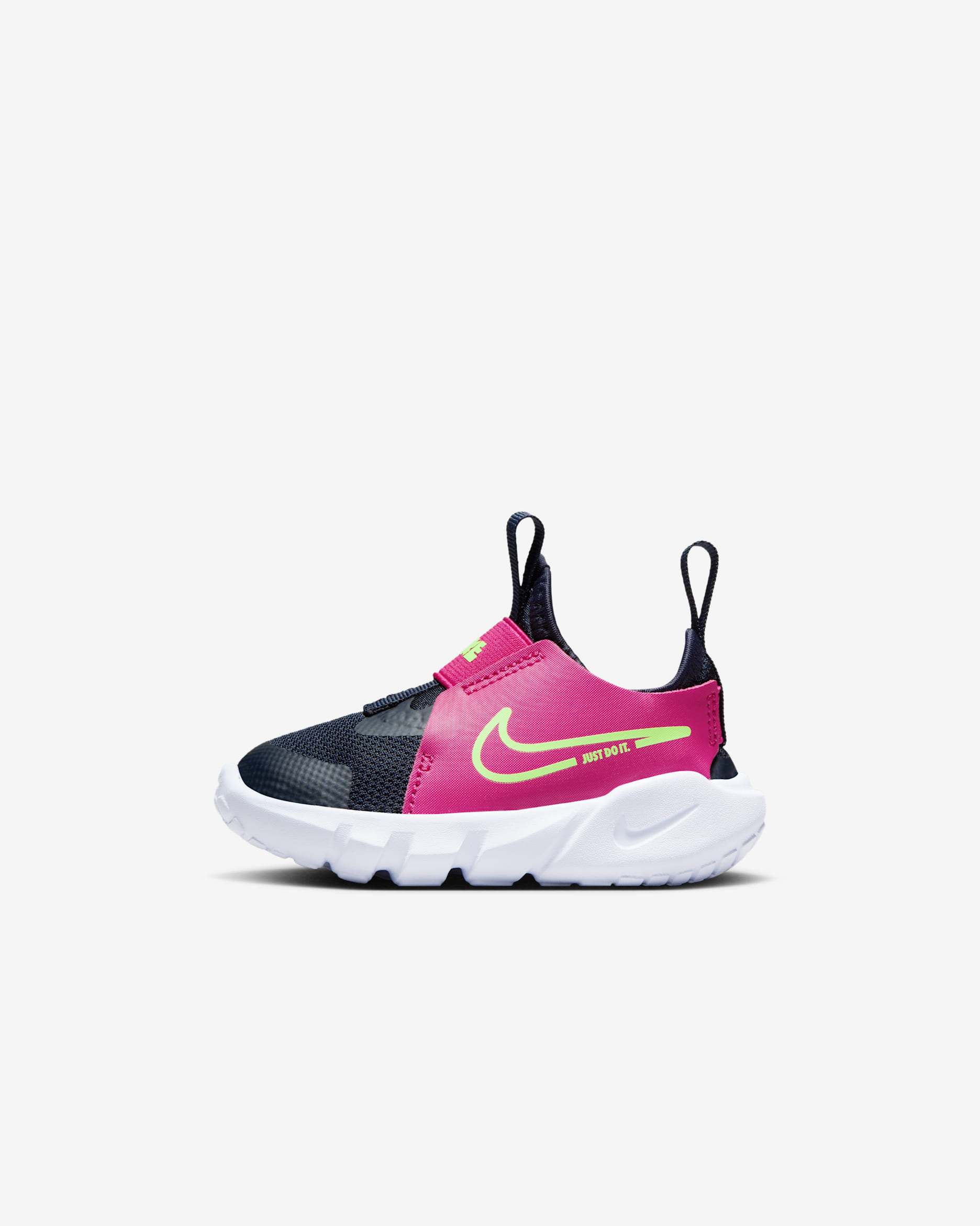 Nike Flex Runner 2 Baby/Toddler Shoes - Dark Obsidian/Fireberry/White/Lime Blast
