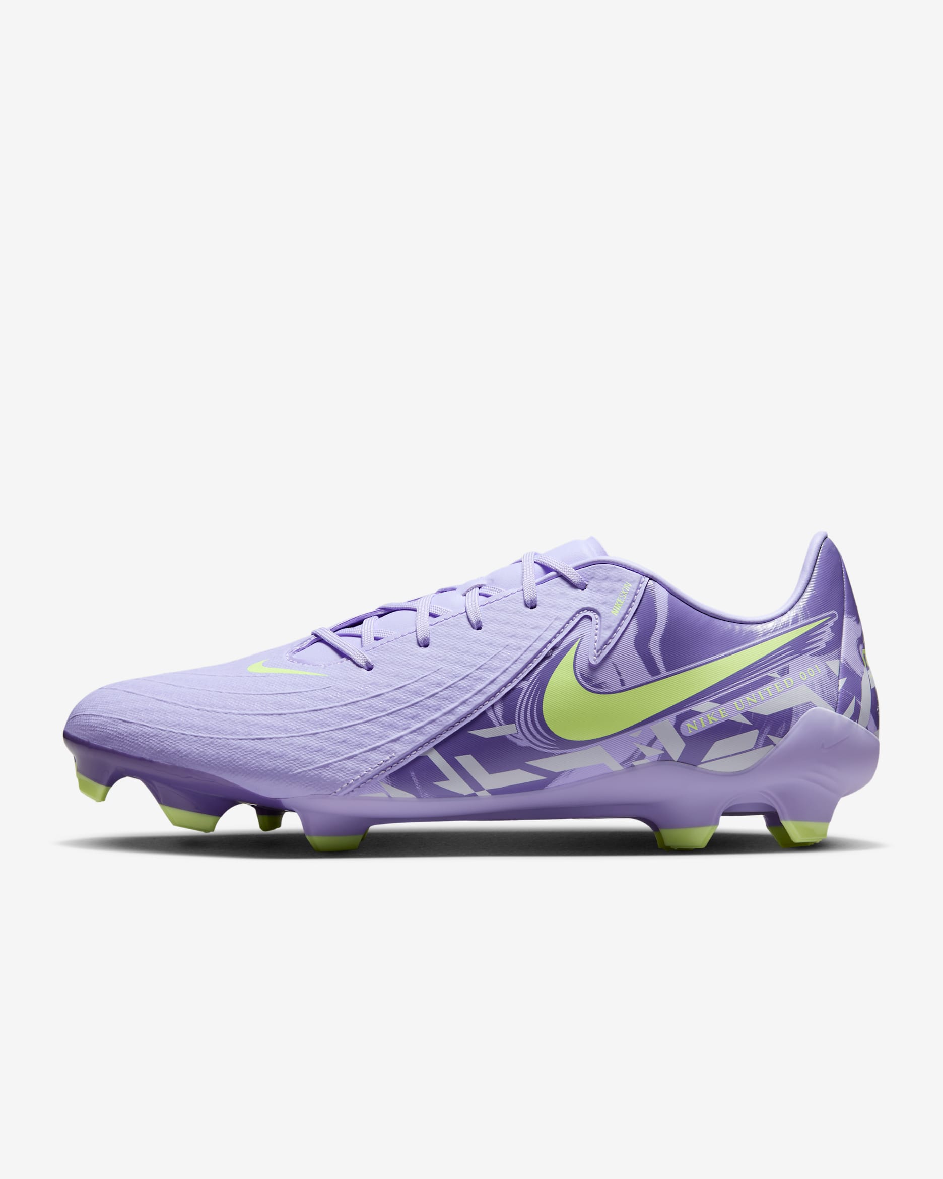 Nike United Phantom GX 2 Academy Multi-Ground Low-Top Football Boot - Purple Agate/Barely Volt