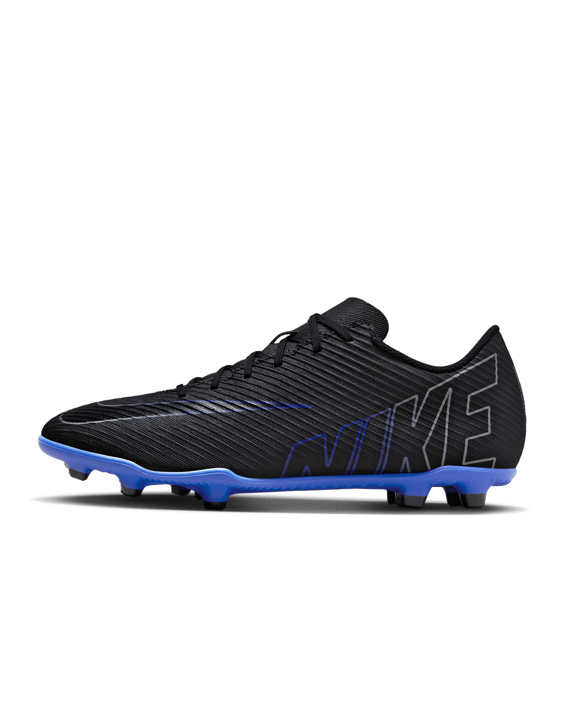 Nike Mercurial Vapor 15 Club Multi-Ground Low-Top Football Boot - Black/Hyper Royal/Chrome