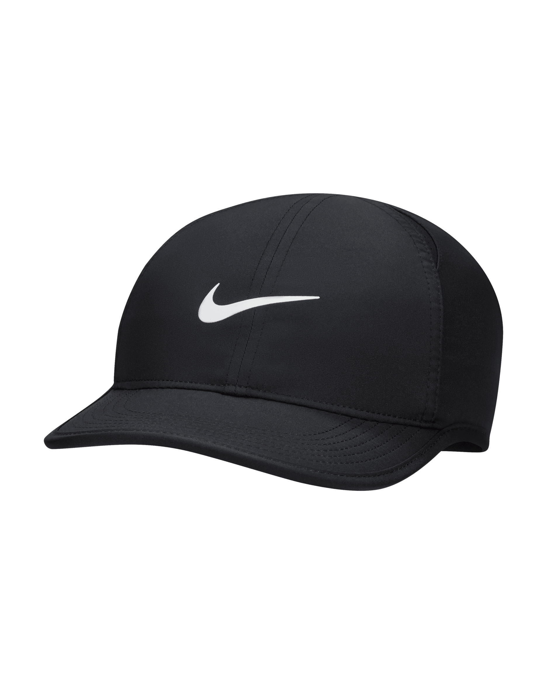 Nike Dri-FIT Club vederlichte zachte pet voor kids - Zwart/Zwart/Wit