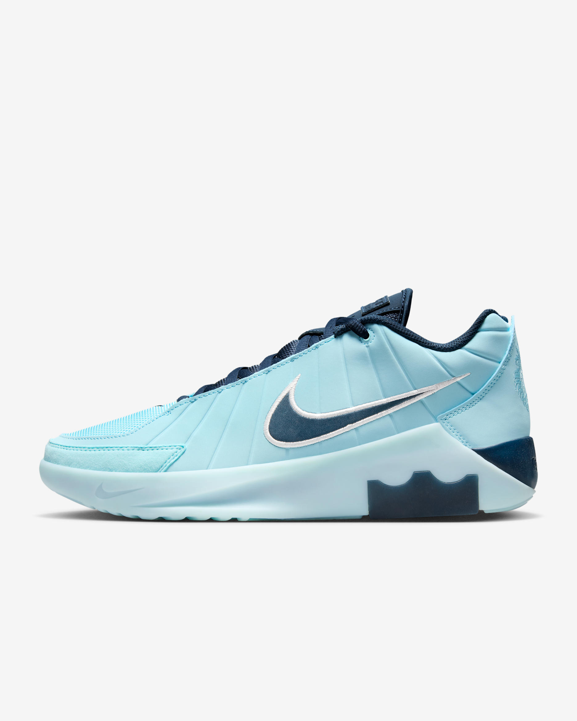 LeBron Witness 9 Basketball Shoes - Glacier Ice/Glacier Blue/Metallic Silver/Armoury Navy