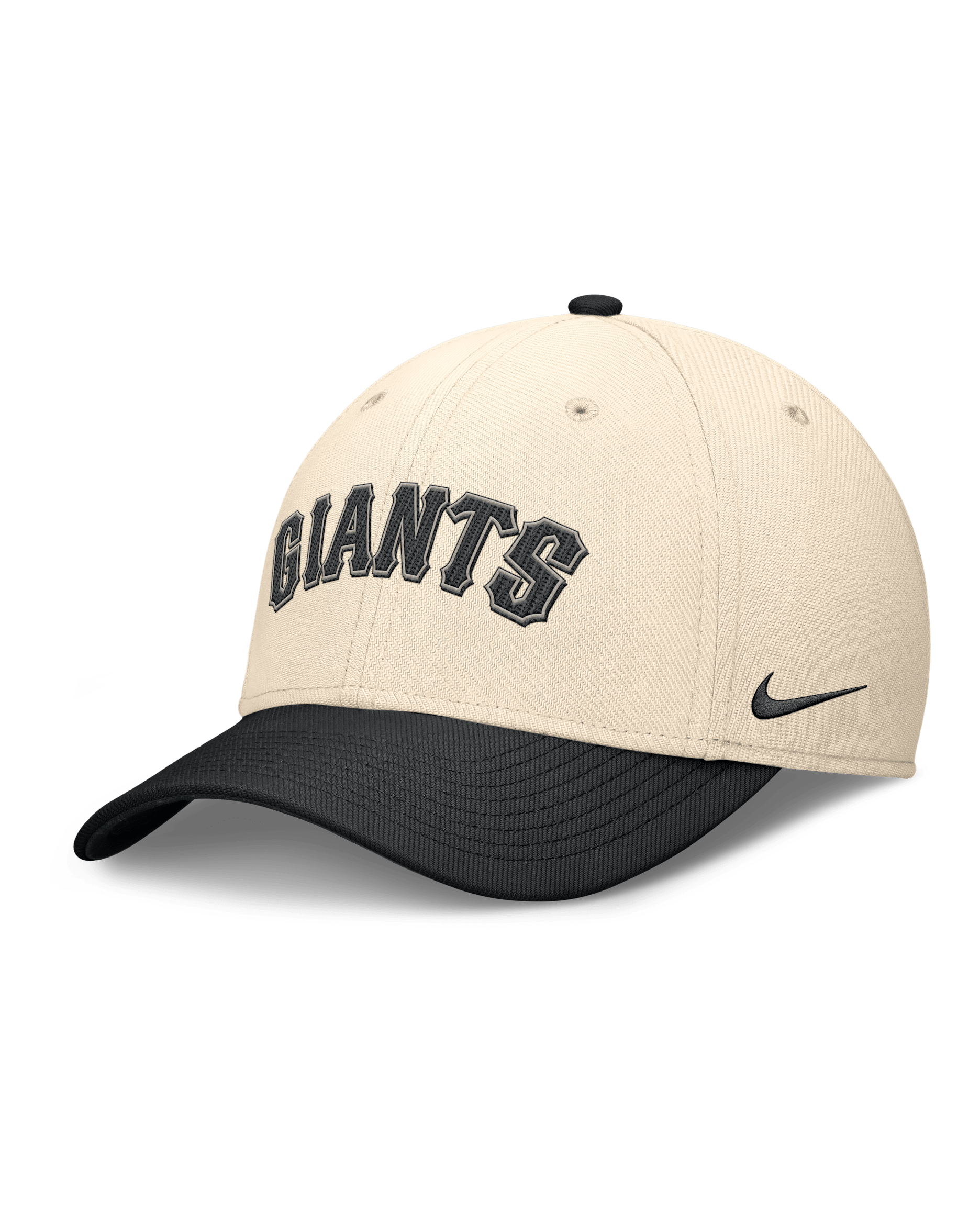 Gorra Nike Dri-FIT de la MLB para hombre San Francisco Giants Statement Rise Swoosh - Natural