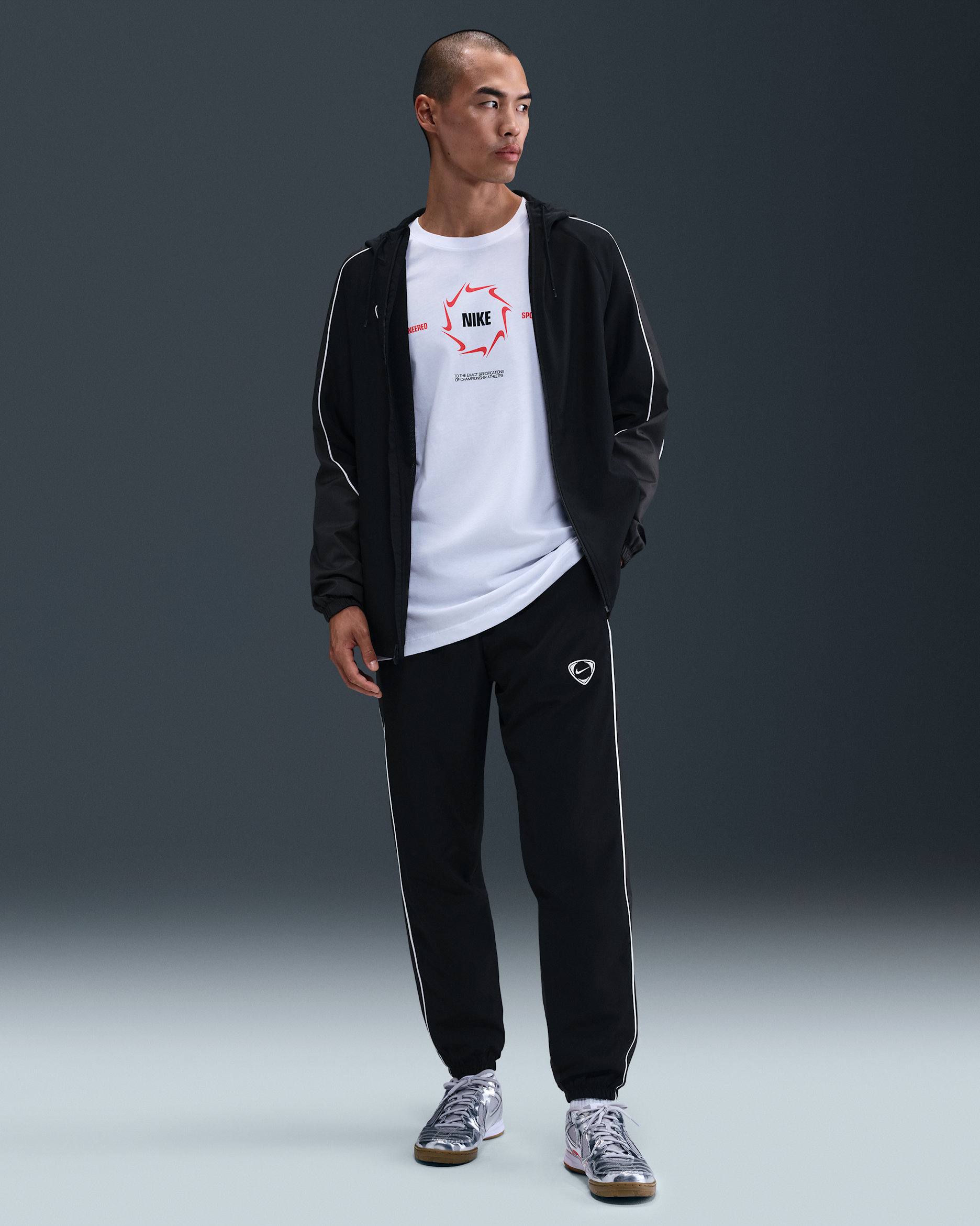 나이키 아카데미+ 남성 리펠 축구 우븐 팬츠 - 블랙/앤트러사이트/화이트/화이트