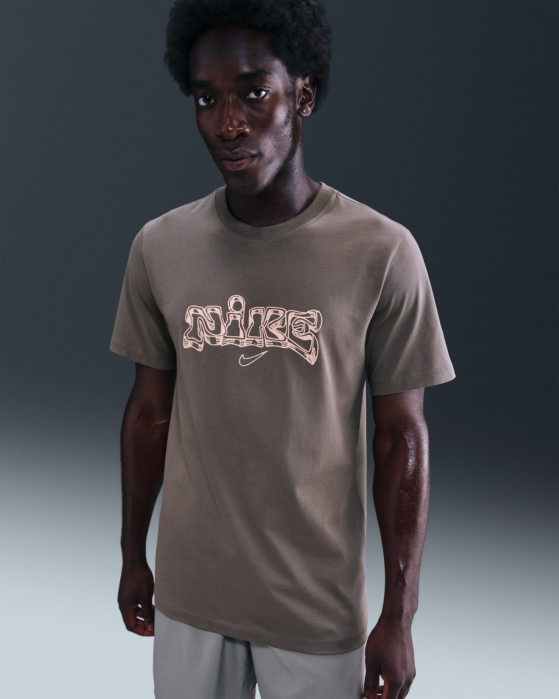 Playera para hombre Nike - Cueva/Coral lavado