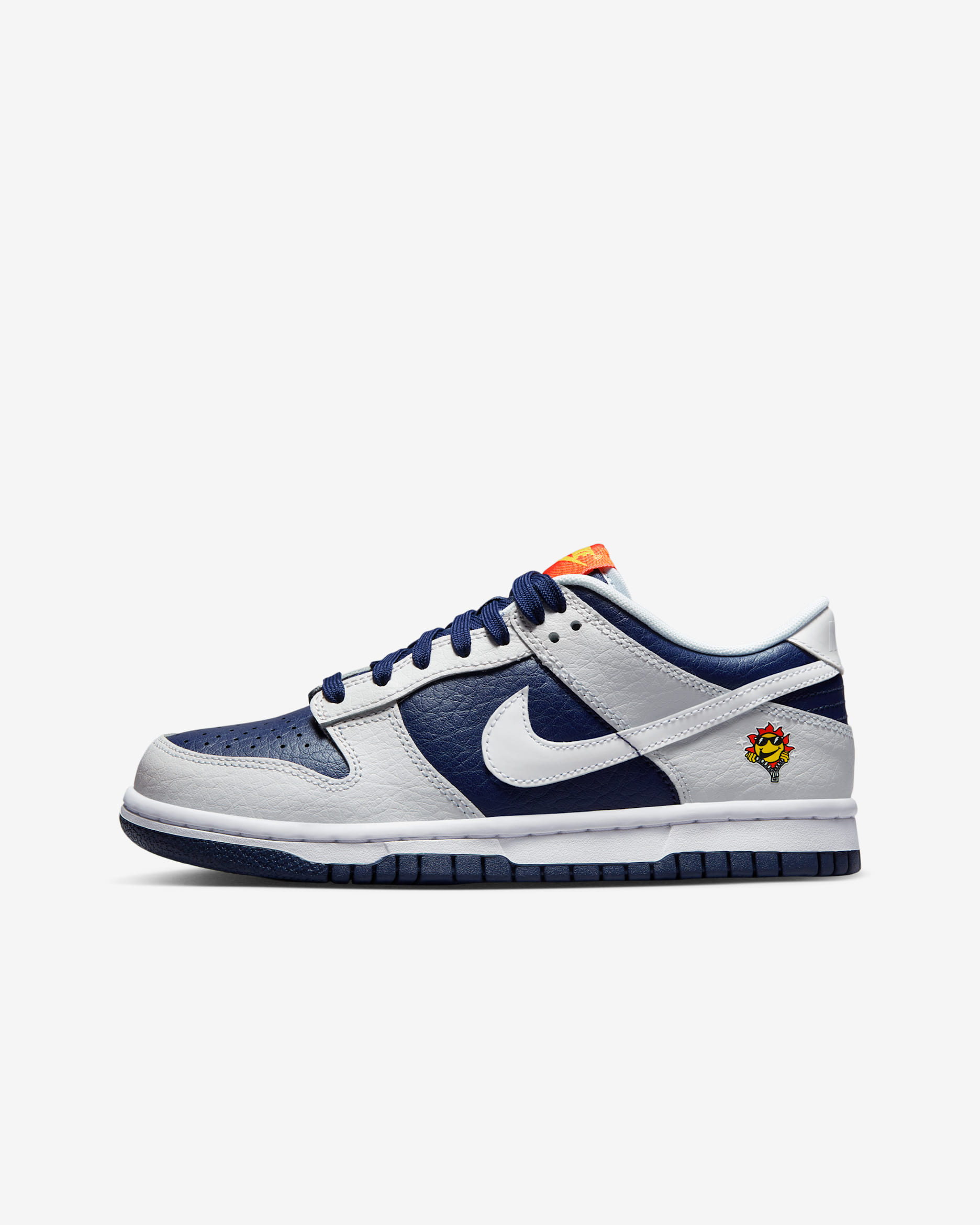 รองเท้าเด็กโต Nike Dunk Low - Photon Dust/Midnight Navy/Blue Tint/ขาว