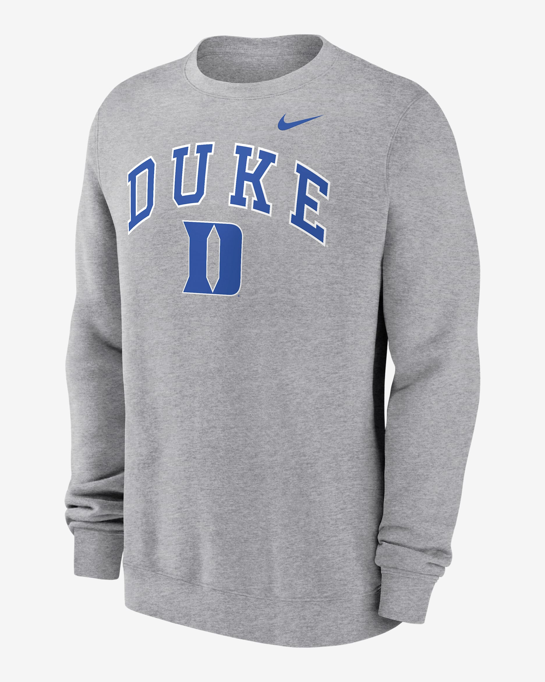 Sudadera de cuello redondo sin cierre universitaria Nike para hombre Duke Arch - Gris