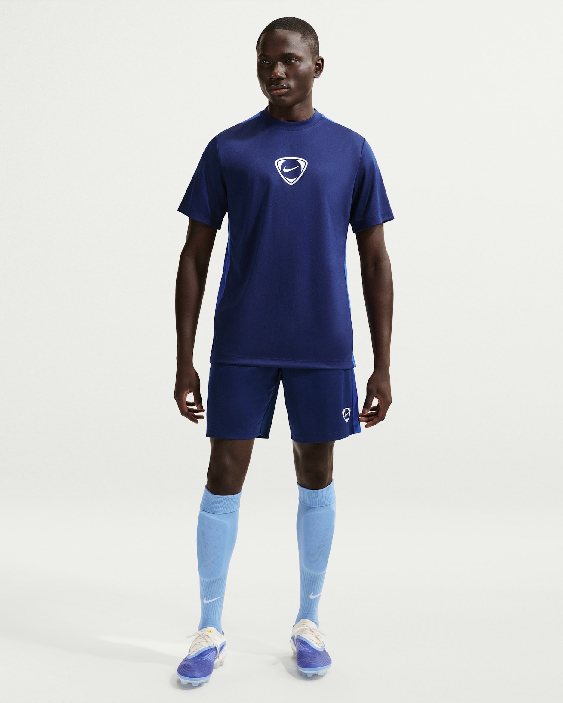 Nike Academy+ Men's Dri-FIT Football Shorts - Blue Void/Game Royal/White