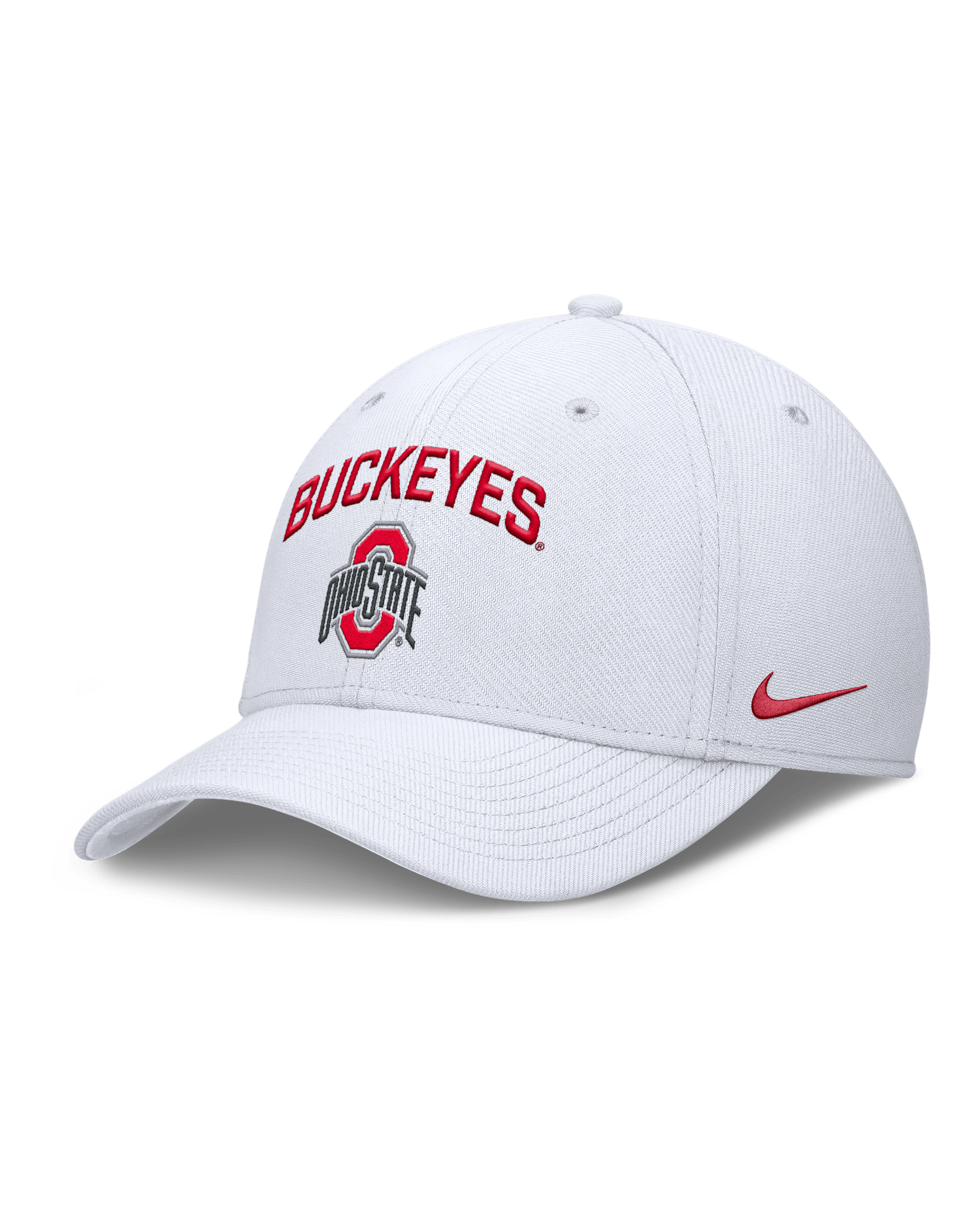 Ohio State On-Field Rise Swoosh Men's Nike Dri-FIT College Hat - White
