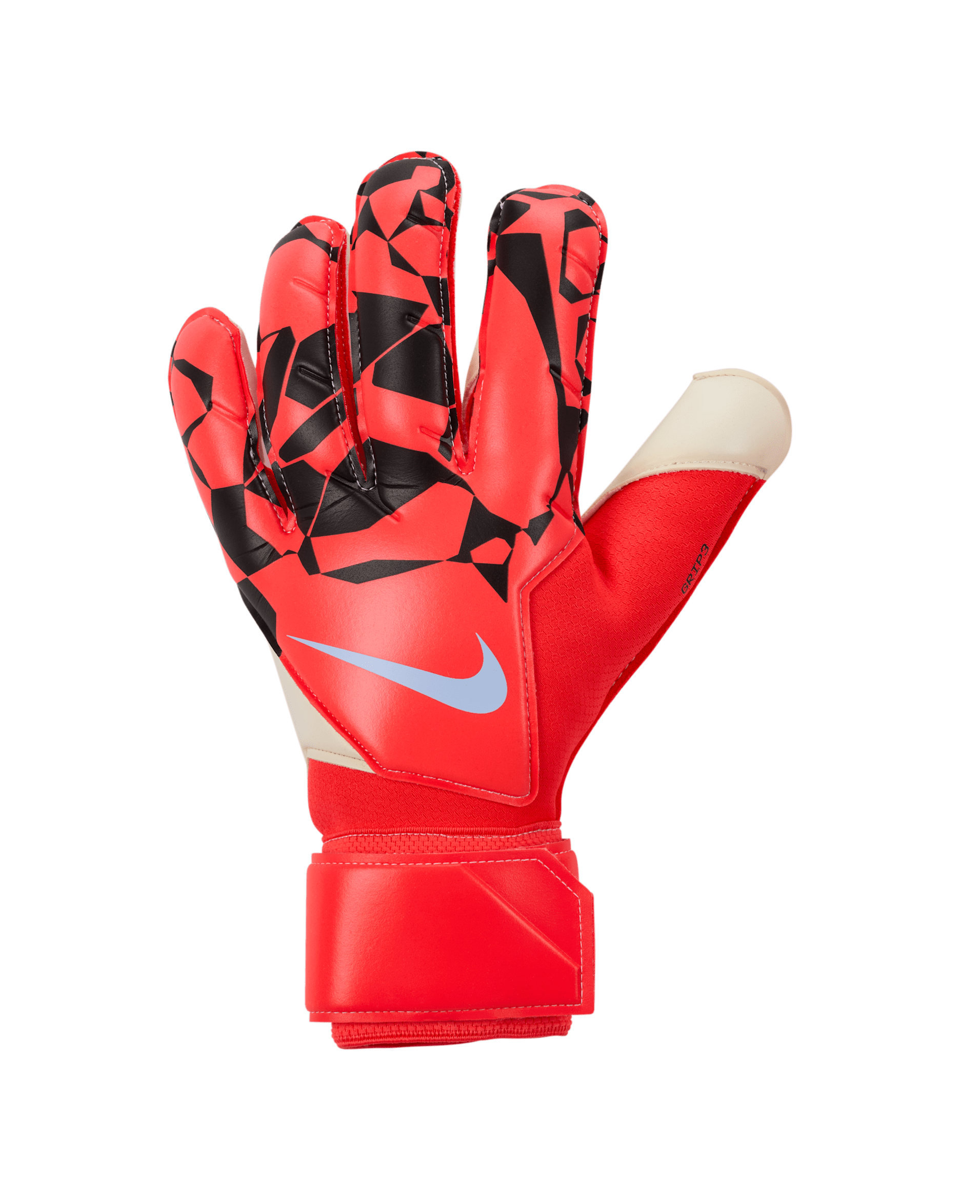 Nike Grip3 Goalkeeper Soccer Gloves - Bright Crimson/Black/Royal Tint
