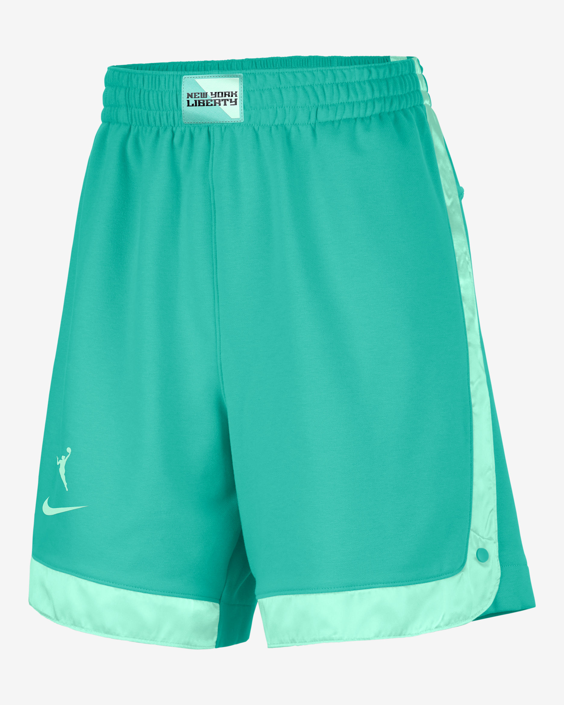 New York Liberty Women's Nike WNBA Fleece Shorts - Mint/Mint Foam/Mint Foam