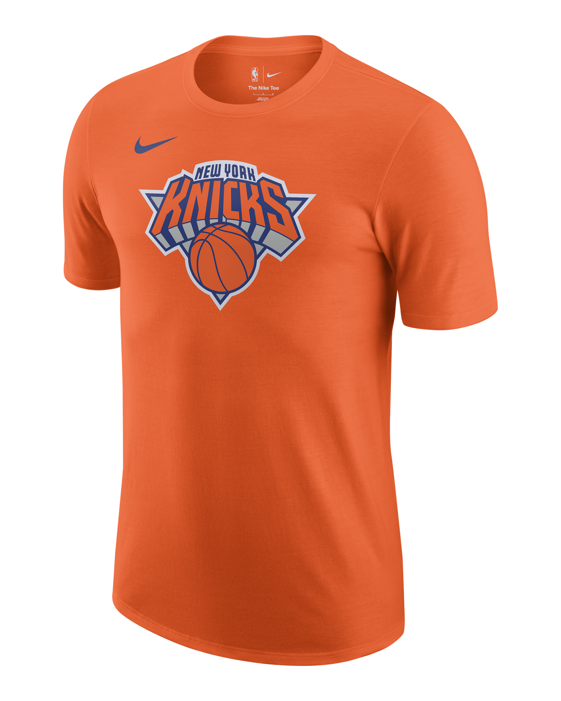 New York Knicks Essential Men's Nike NBA T-Shirt - Brilliant Orange