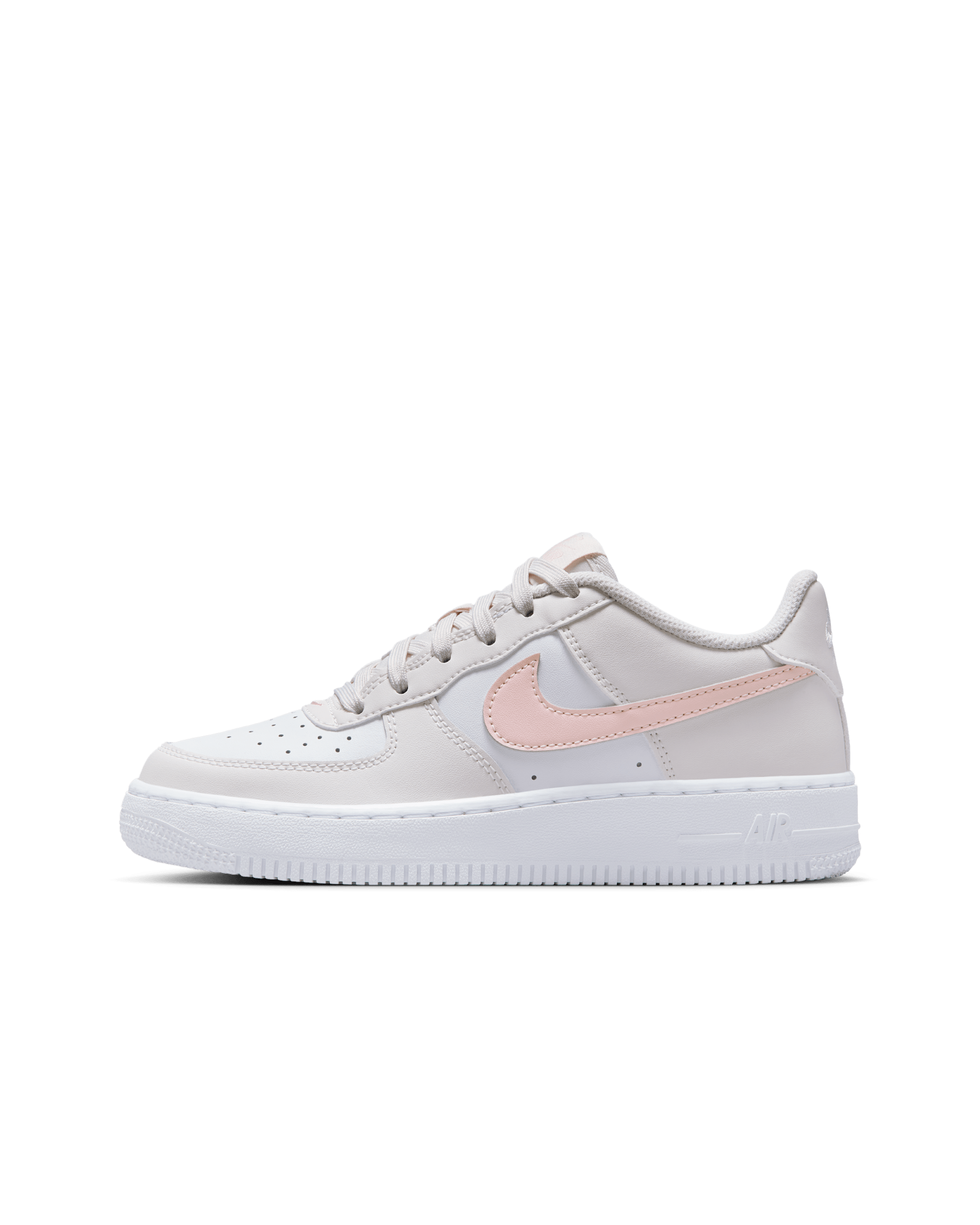 Nike Air Force 1 Big Kids' Shoes - Phantom/Summit White/Echo Pink