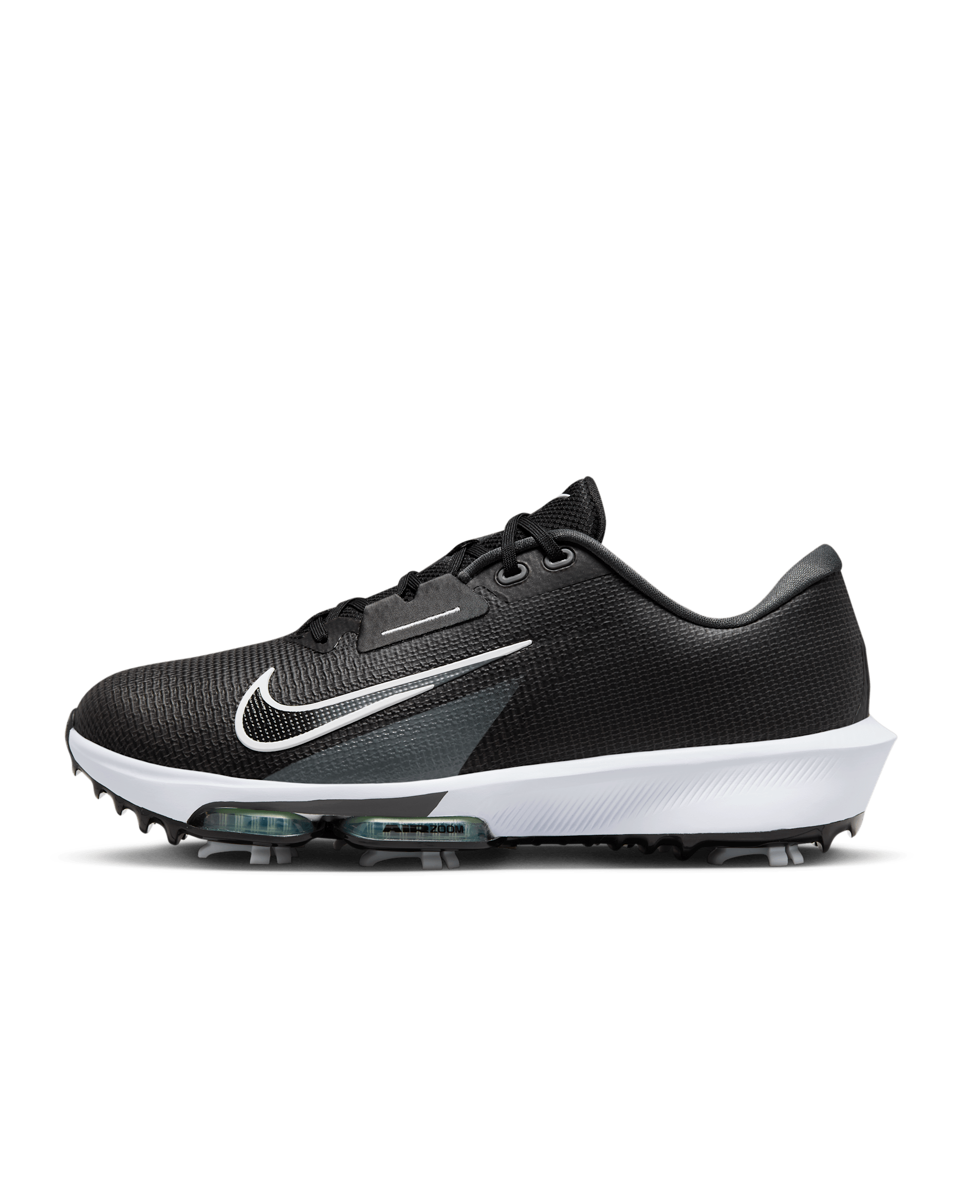 Nike Air Zoom Infinity Tour 2 Golf Shoes (Wide) - Black/Vapor Green/Iron Grey/White