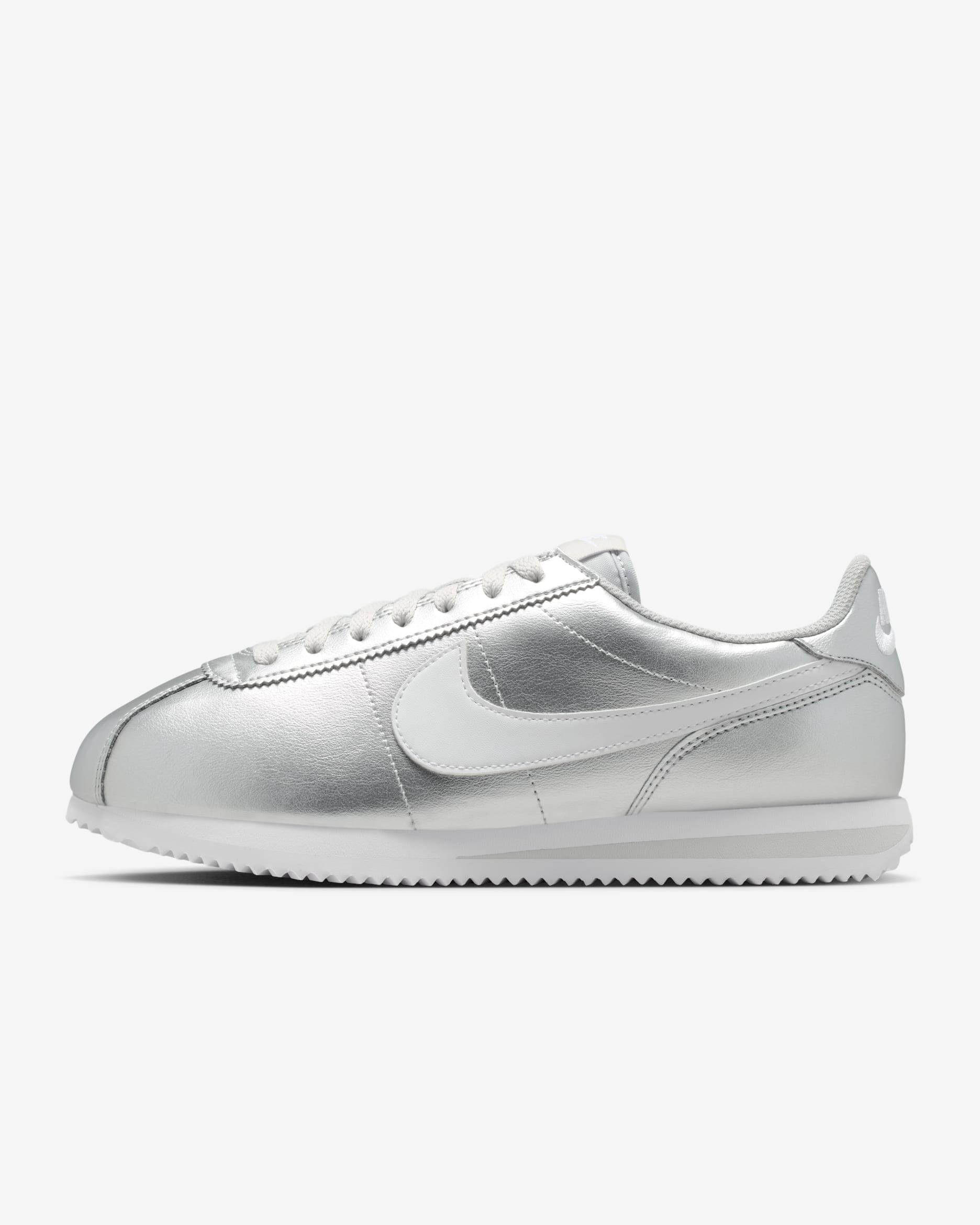 Nike Cortez Women's Shoes - Metallic Silver/Grey Fog/White