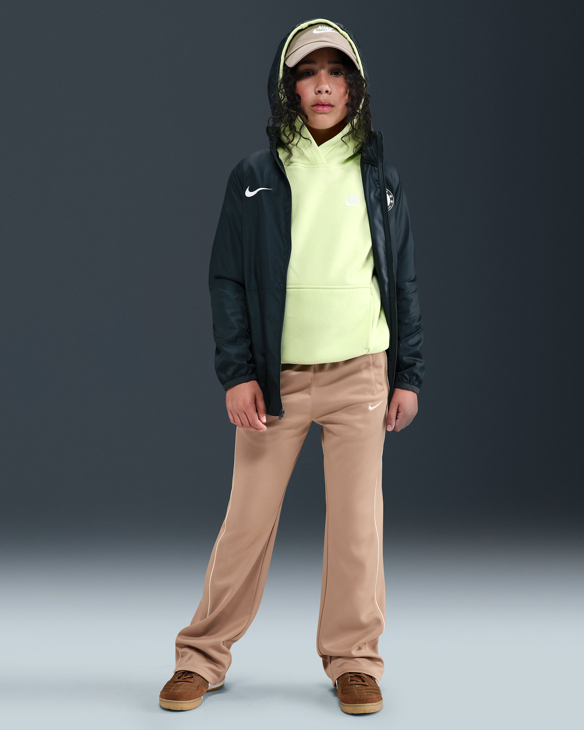 Nike Sportswear Big Kids' (Girls') Track Pants - Hemp/Sail/Sail