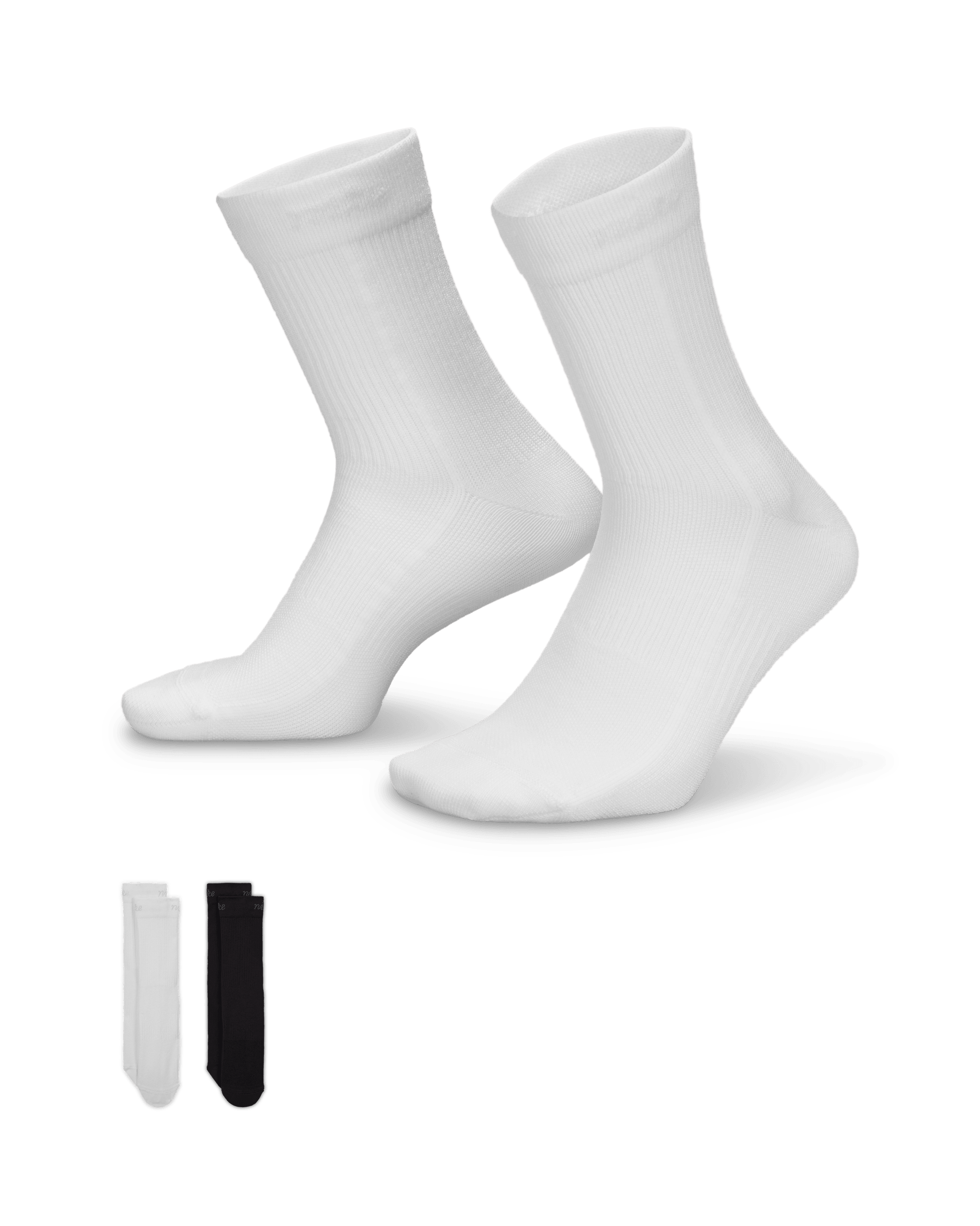 Nike Everyday Plus Women's Lightweight Crew Socks (2-Pair) - Multi-Color