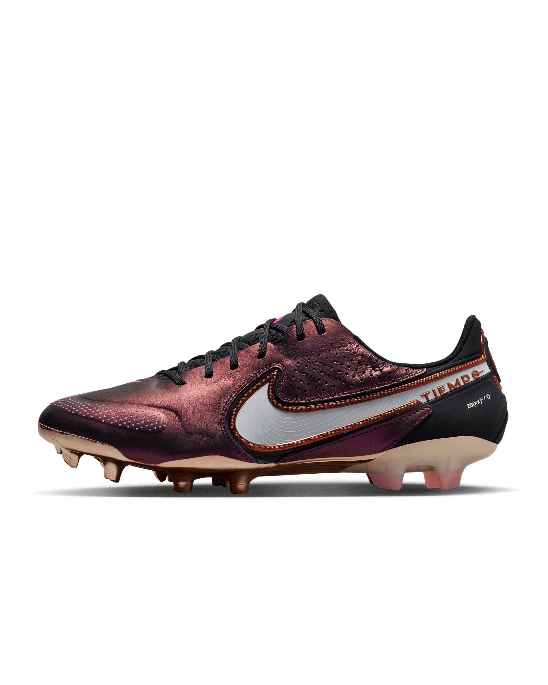 Nike Tiempo Legend 9 Elite FG Voetbalschoenen (stevige ondergrond) - Space Purple/Off Noir/Pink Blast/Wit