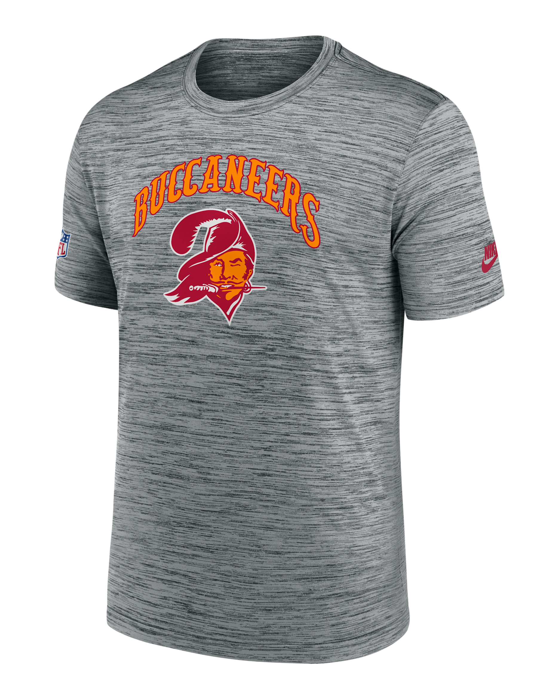 Tampa Bay Buccaneers Sideline Velocity Men's Nike Dri-FIT NFL T-Shirt - Grey Heather