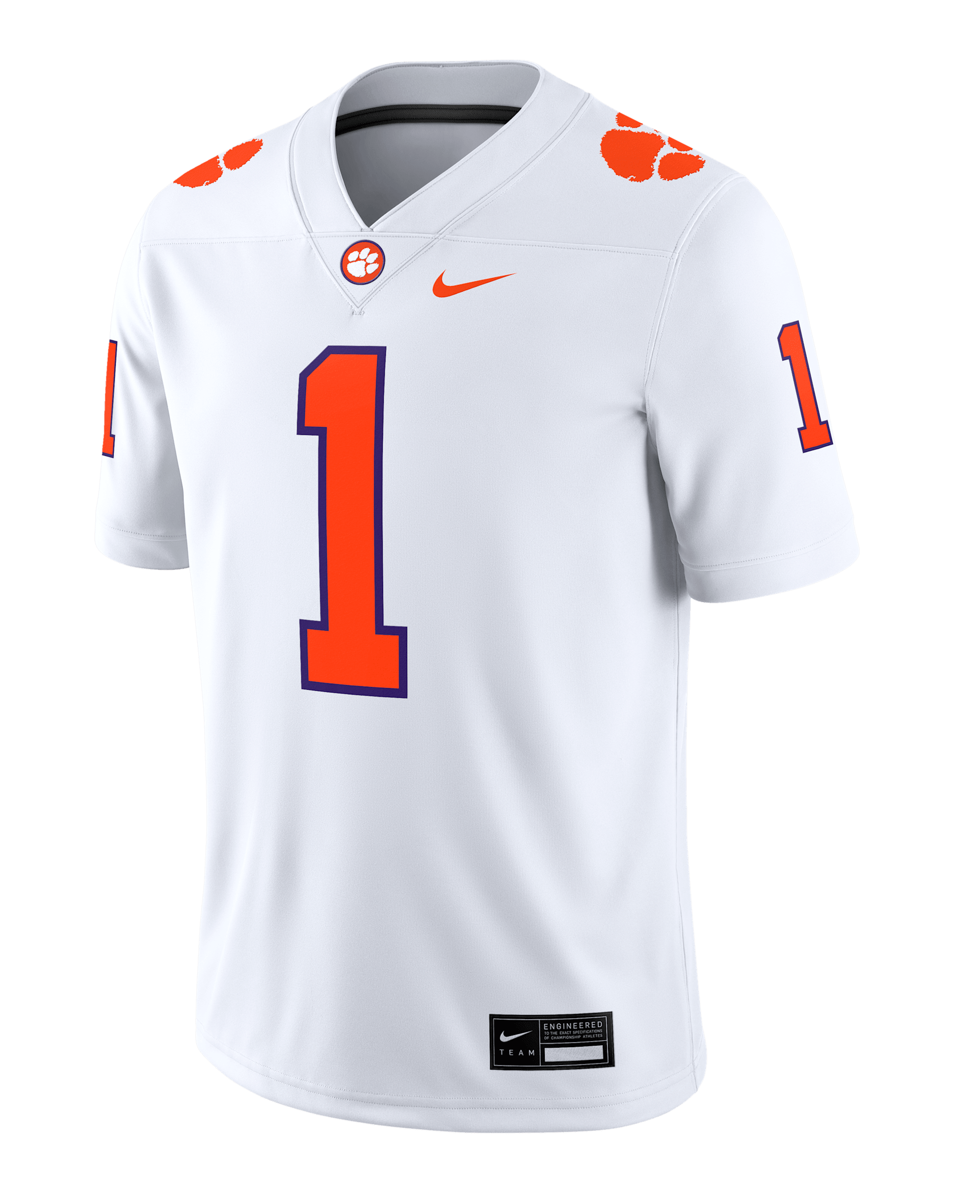 Clemson Men's Nike Dri-FIT College Game Jersey - White