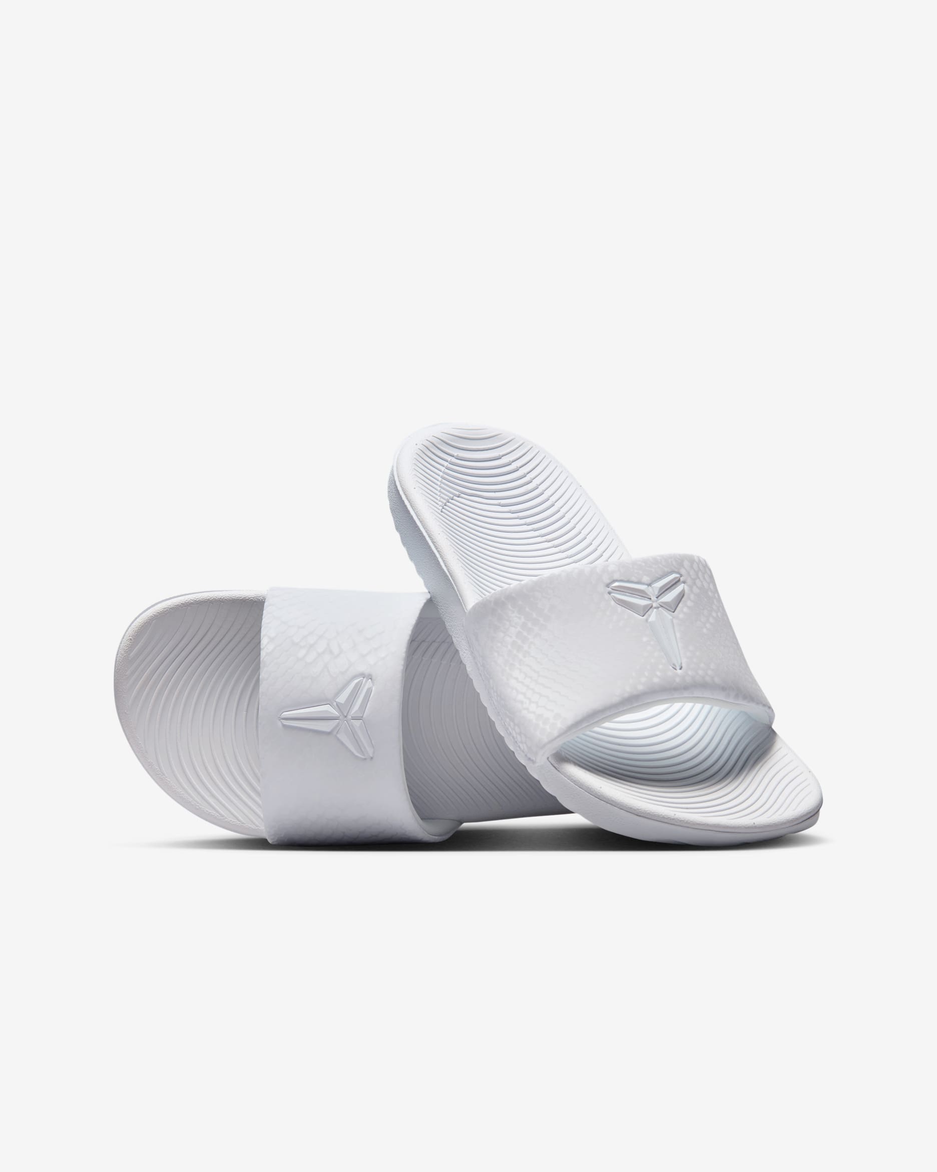 Kobe Kawa Little/Big Kids' Slides - White/White