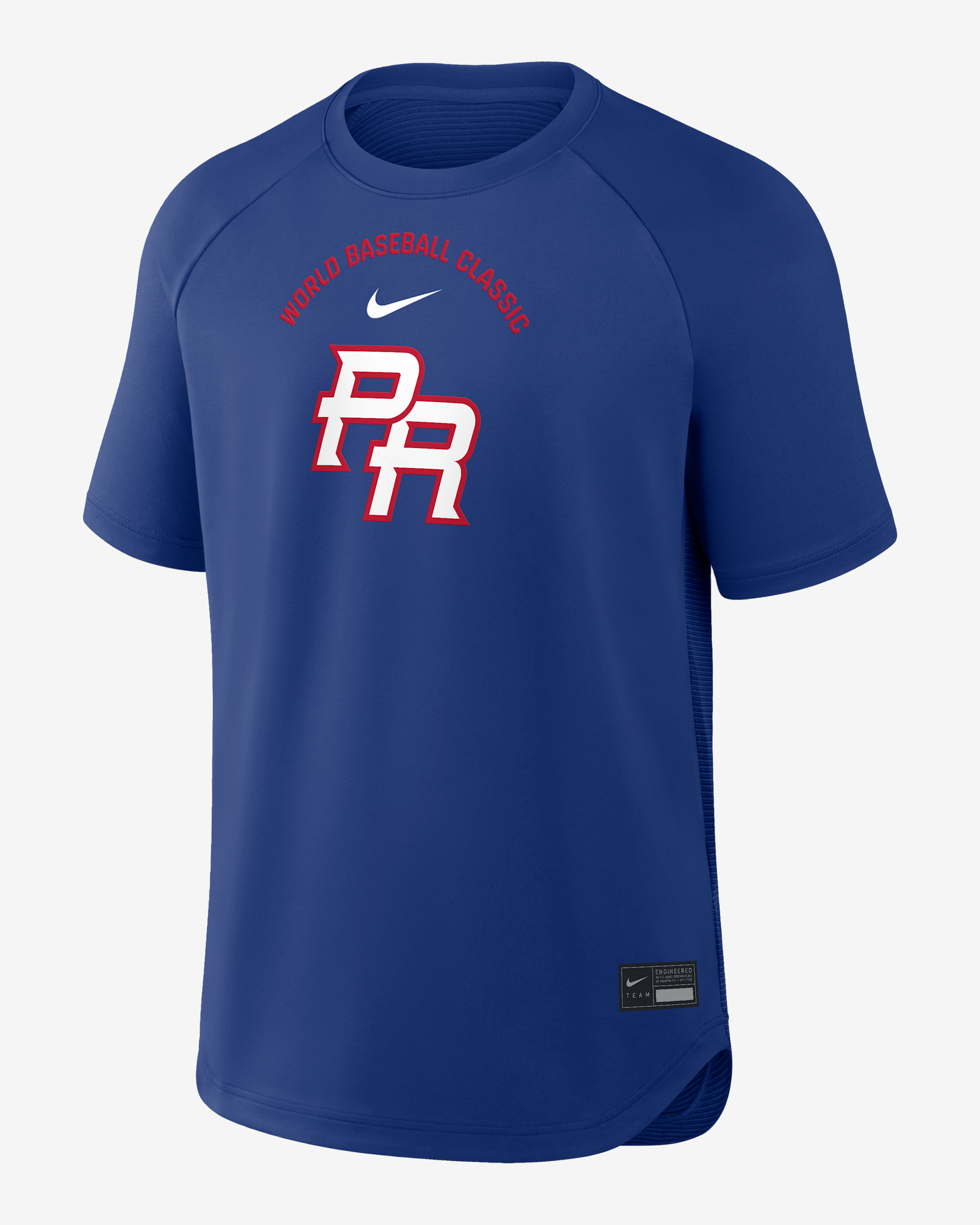 Puerto Rico National Baseball Team 2026 World Baseball Classic Batting Practice Pregame Men's Nike Dri-FIT Top - Royal
